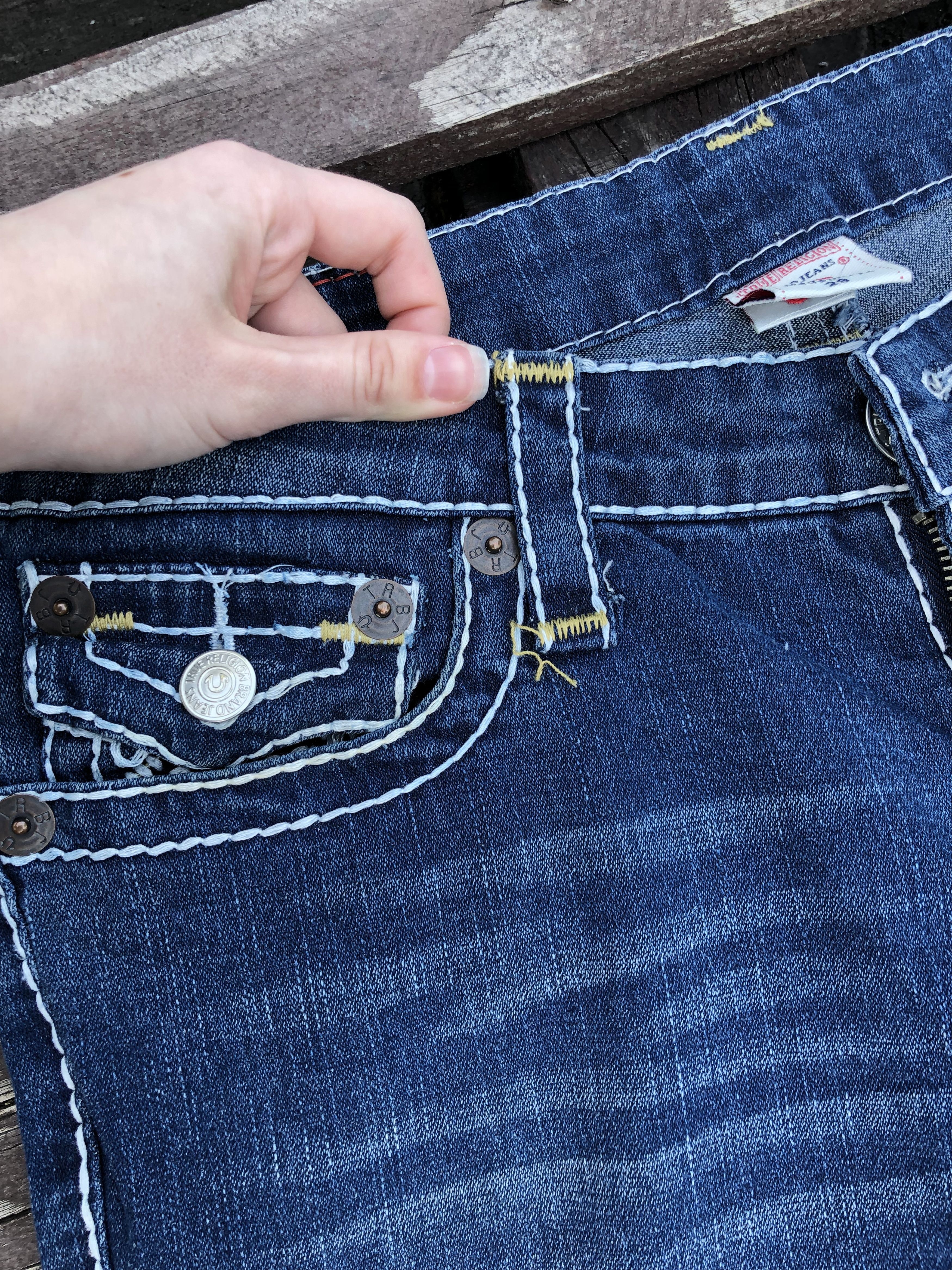 True Religion True Religion Y2K Vintage Johnny Big T Denim Jeans Size 29 Size 29" - 6 Thumbnail