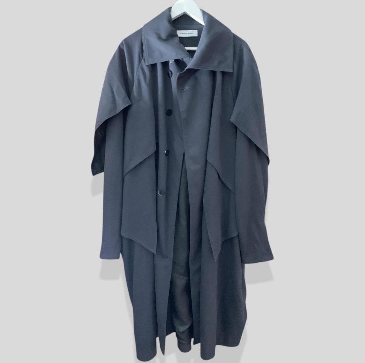 Kiko Kostadinov Grey Ovid Trench Coat