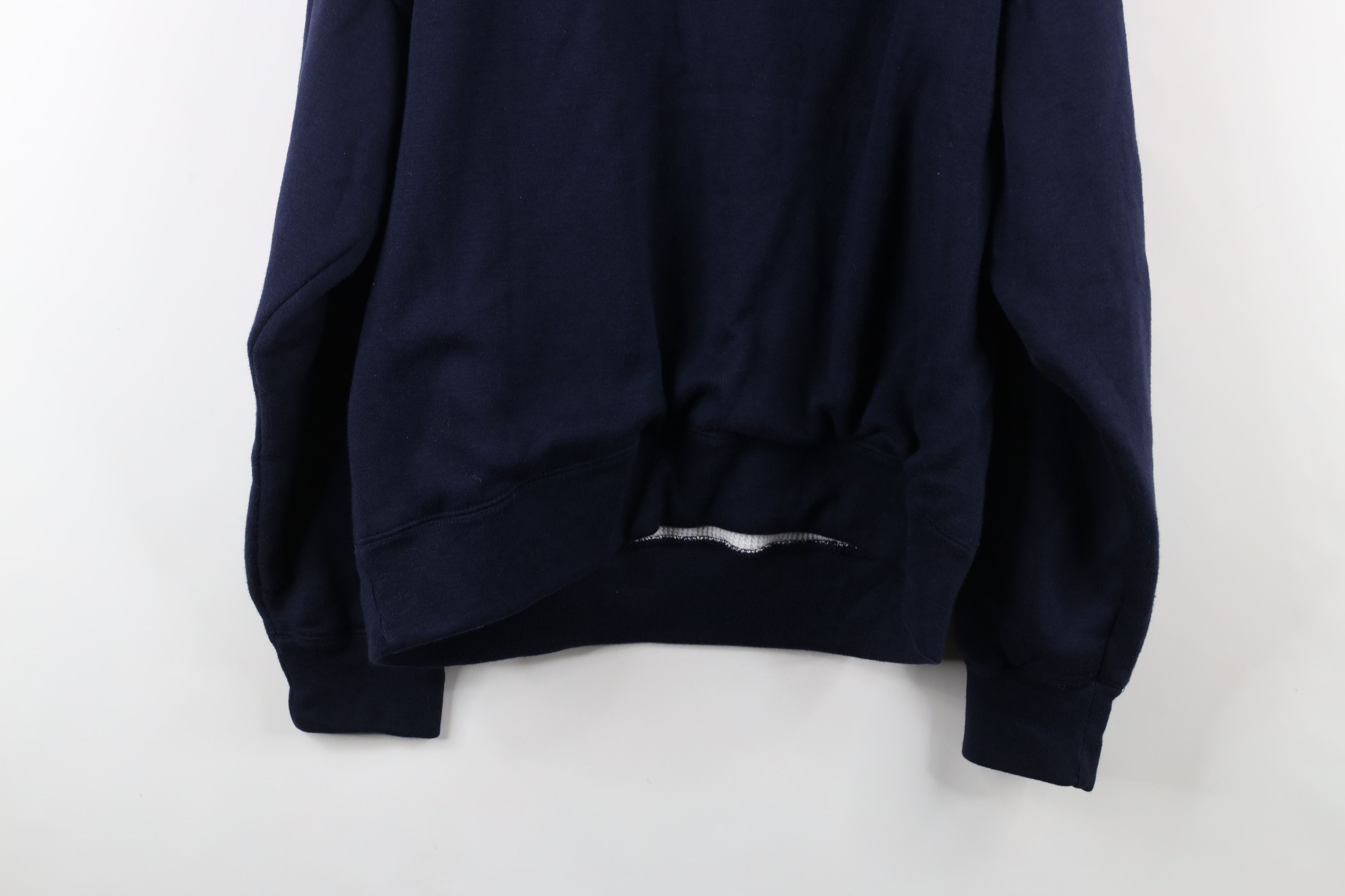 Vintage Vintage 90s Streetwear Wall Thermal Lined Henley Hoodie Blue Size US L / EU 52-54 / 3 - 13 Thumbnail