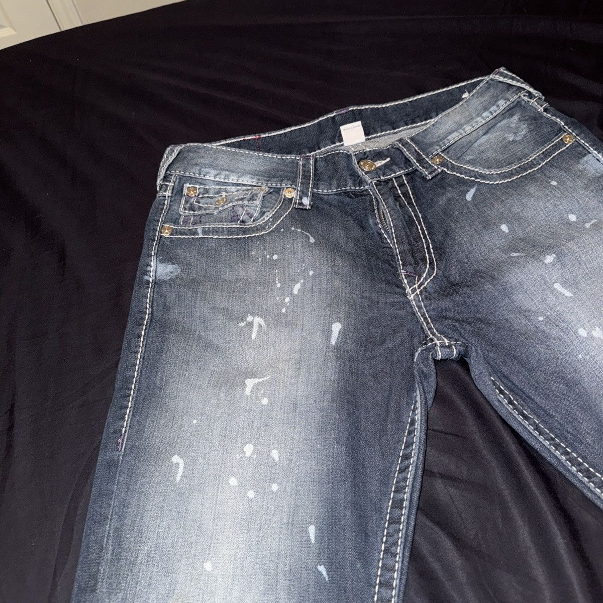 True Religion True Religion Straight Big T Stitch Flap Paint Splatter Size US 34 / EU 50 - 5 Thumbnail