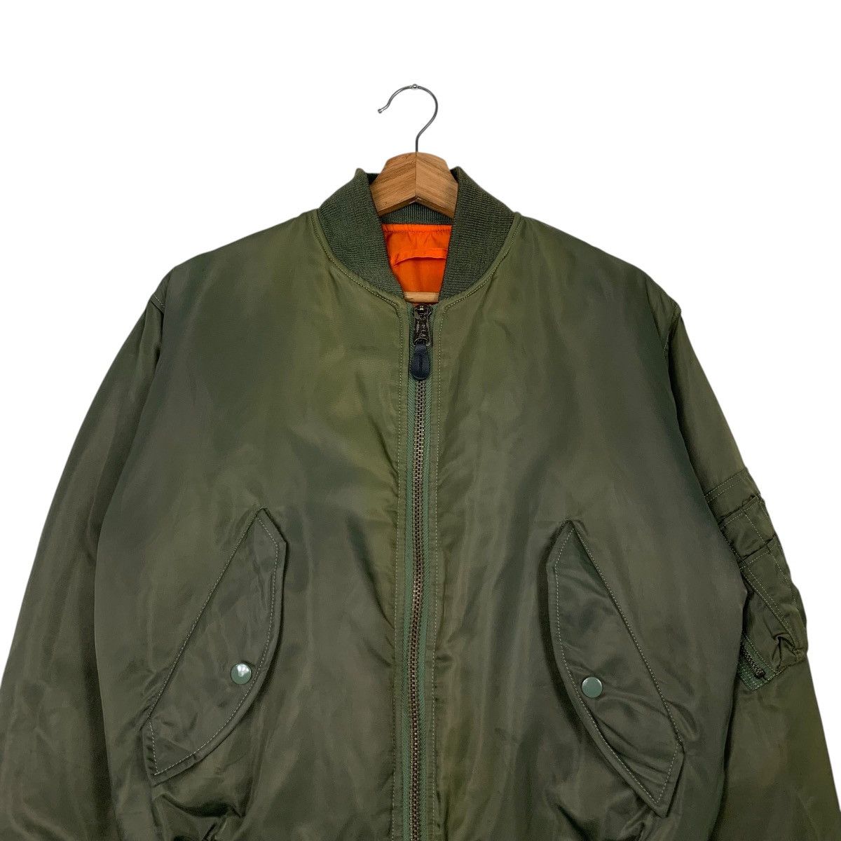 Vintage 90’s WESTOP INDUSTRIES Ma1 Flight Bomber Jacket #2346-C105 Size US M / EU 48-50 / 2 - 2 Thumbnail
