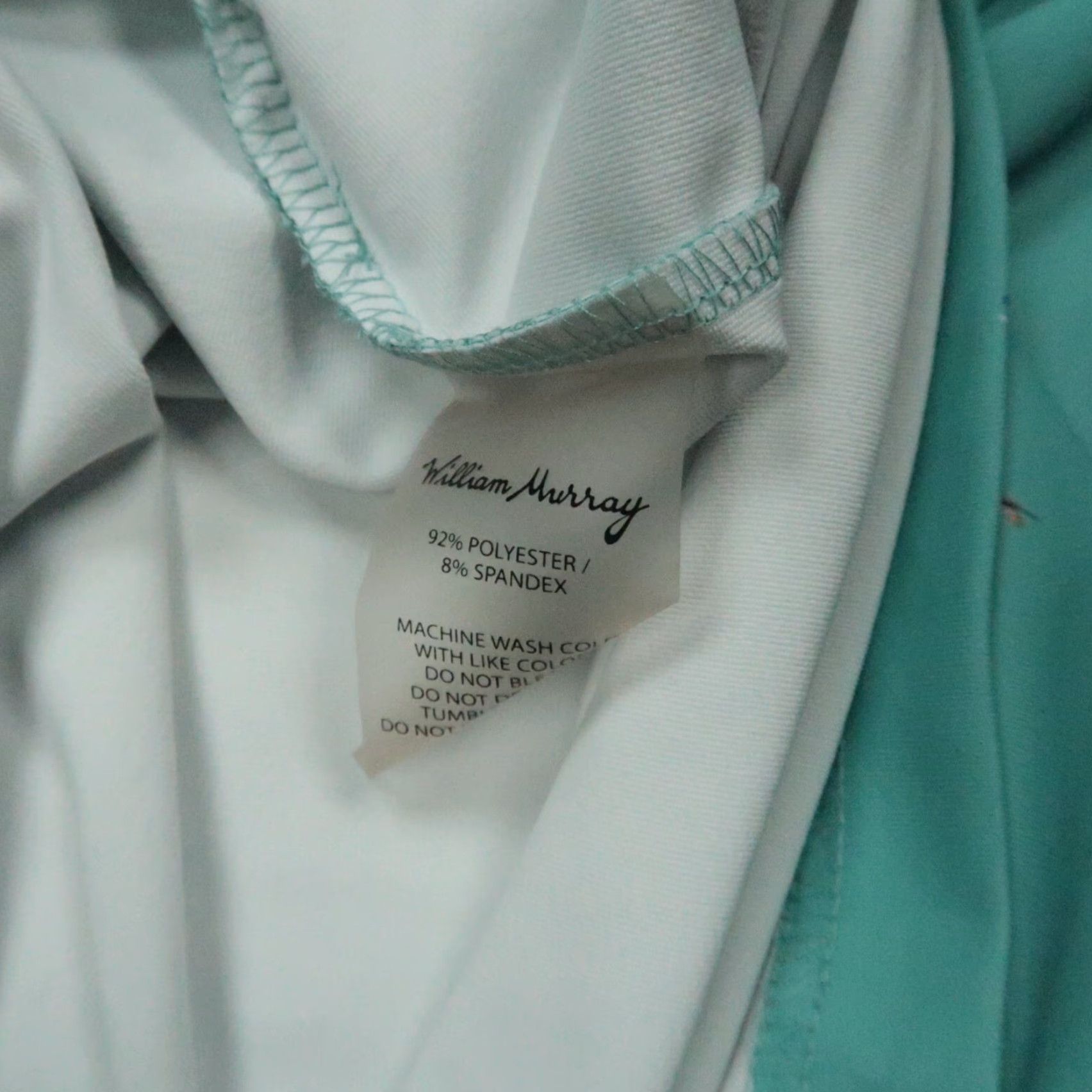 Vintage VINTAGE William Murray Shirt Mens Large Blue Green Caddyshack Performance Golf Polo Size US L / EU 52-54 / 3 - 6 Thumbnail