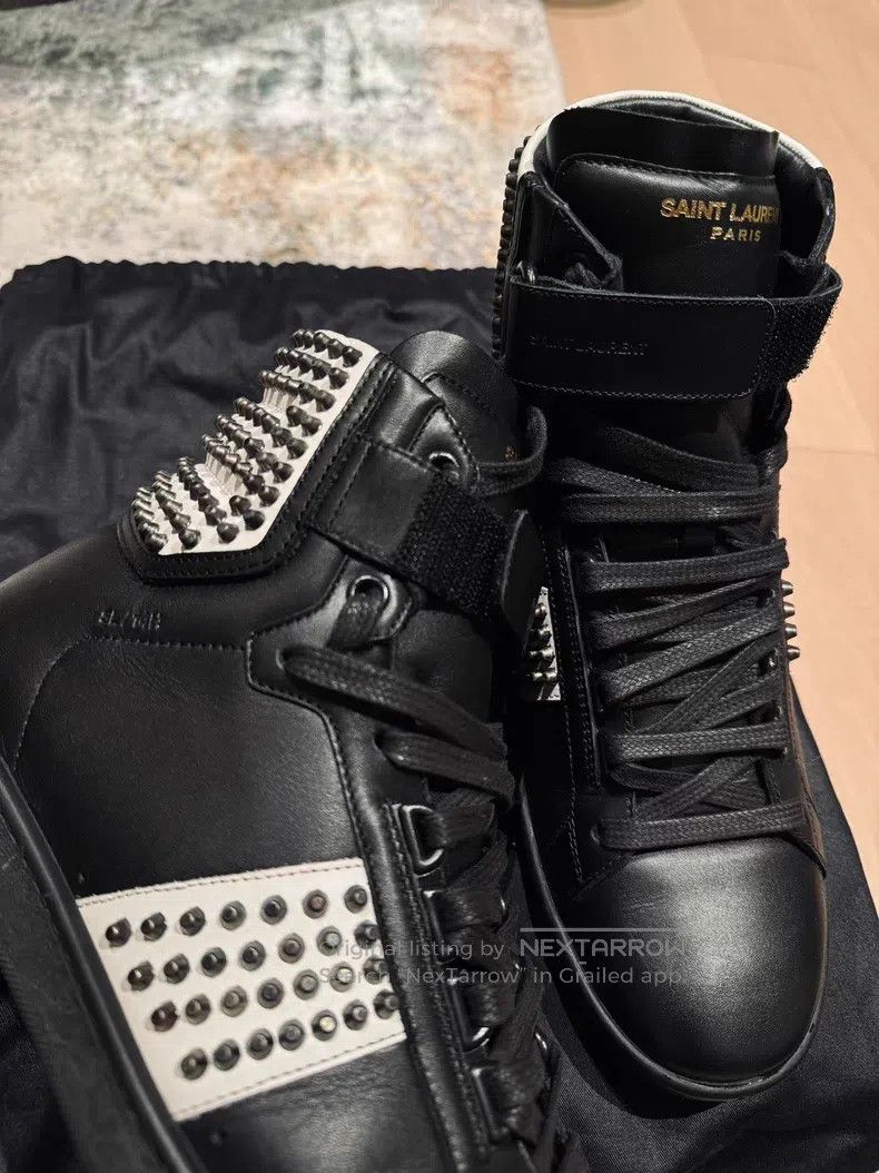 Saint Laurent Paris Saint Laurent Paris Studded Magic Tape Board Shoes Size US 6.5 / EU 39-40 - 4 Thumbnail