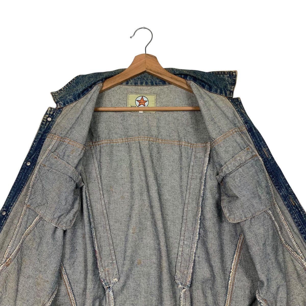 Japanese Brand Vintage CLUB & TEAM Blue Way Company Denim Jacket #2575-C116 Size US M / EU 48-50 / 2 - 12 Thumbnail