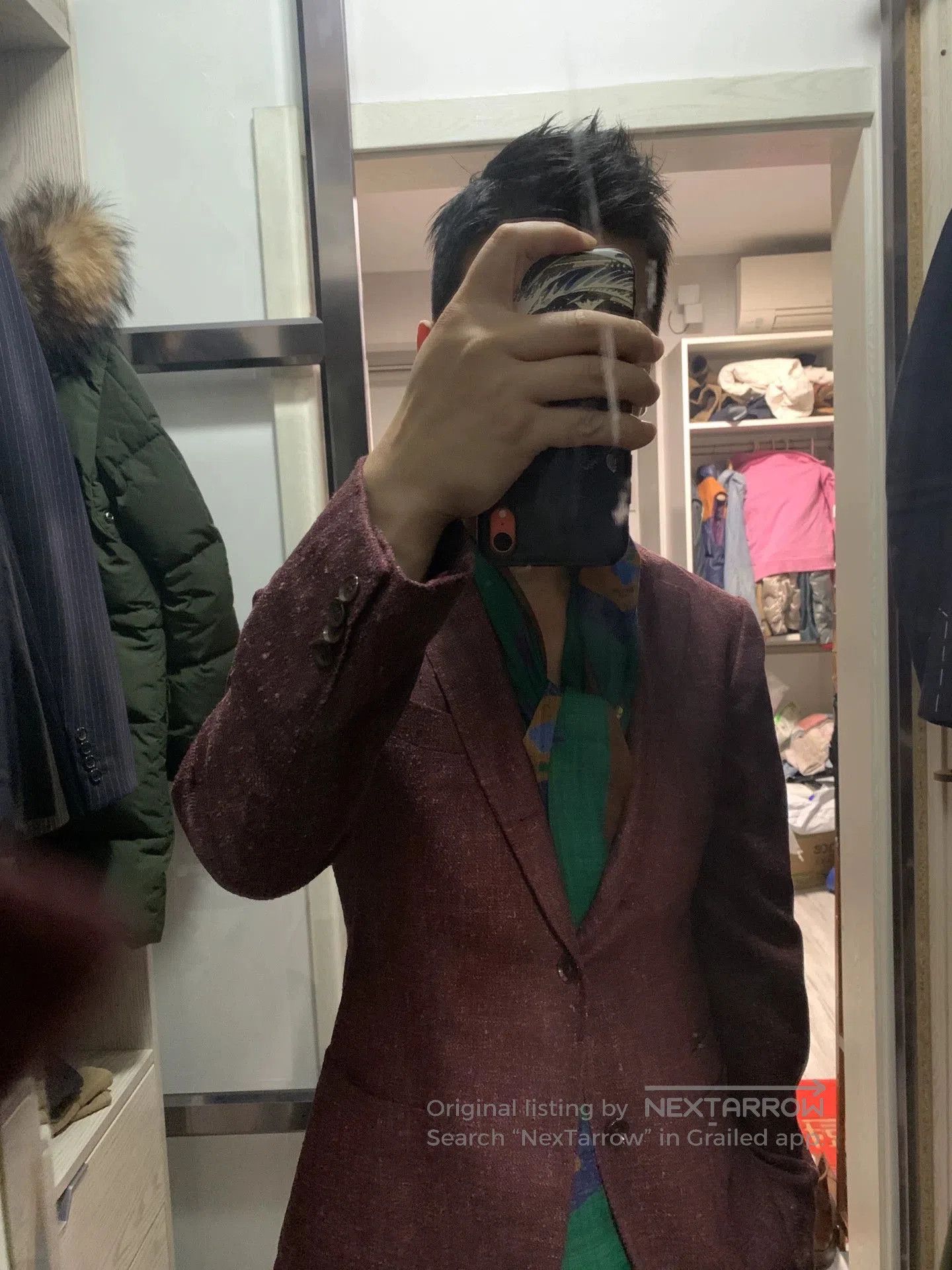 Ring Jacket RING JACKET Burgundy Slim Fit Suit. Size US L / EU 52-54 / 3 - 1 Thumbnail