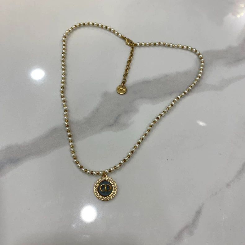 Dior Dior Pendant Pearl Necklace for Spring Summer-2506 Size ONE SIZE - 3 Thumbnail