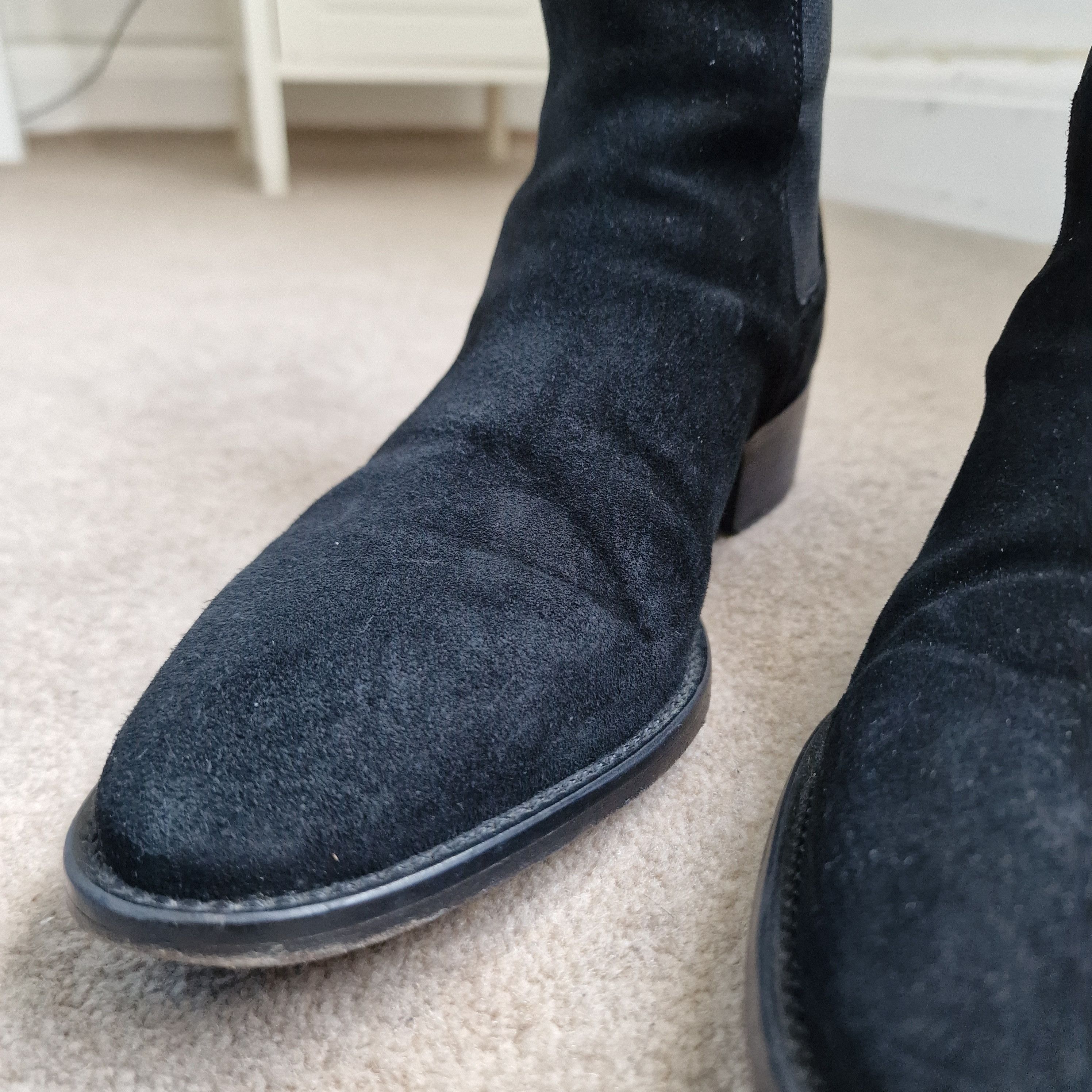 From The First AW18 Black Suede Chelsea 'Luca' Boots (41 EU) Size US 8 / EU 41 - 2 Thumbnail