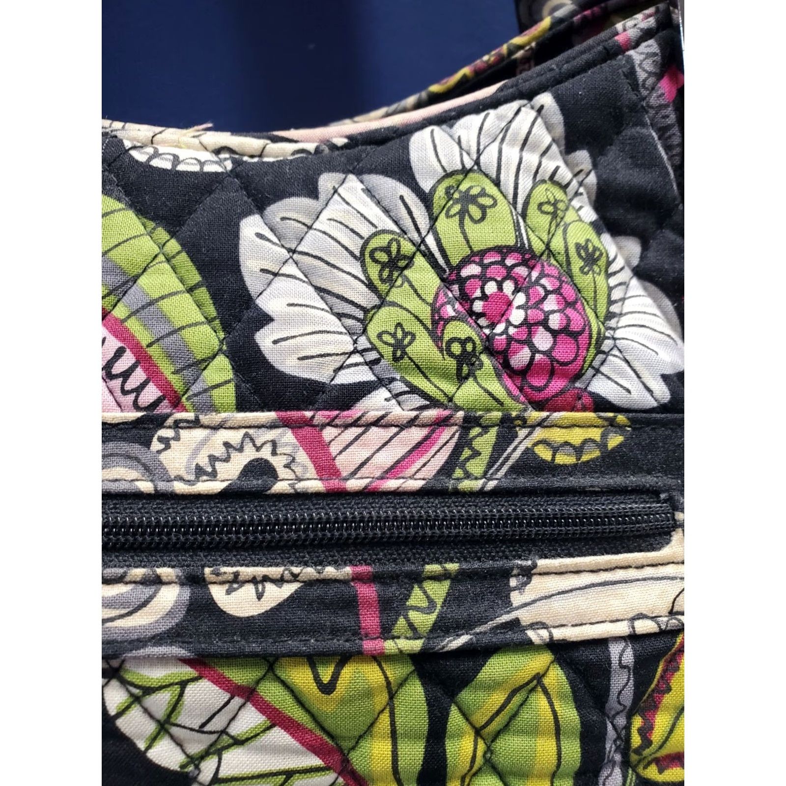 Vera Bradley Vera Bradley Tote Handbag Womens Black Multi Moon Blooms Floral Quilted Tote Medium Casual Formal Shoulder Strap Mens? Size ONE SIZE - 6 Thumbnail