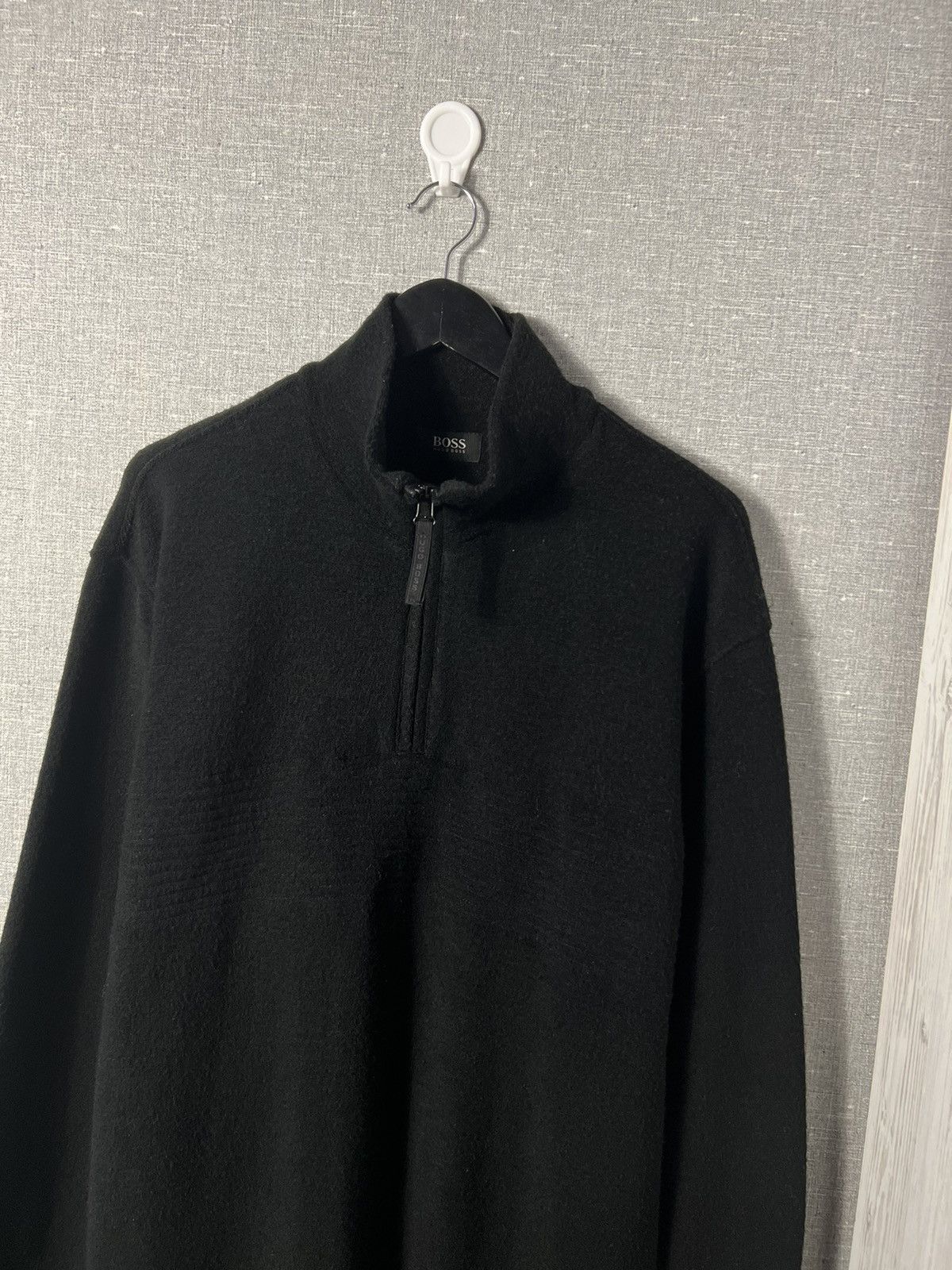 Hugo Boss × Vintage Vintage HUGO BOSS 1/4 Zip Pullover Wool & Acrylic & Nylon Size US L / EU 52-54 / 3 - 2 Thumbnail