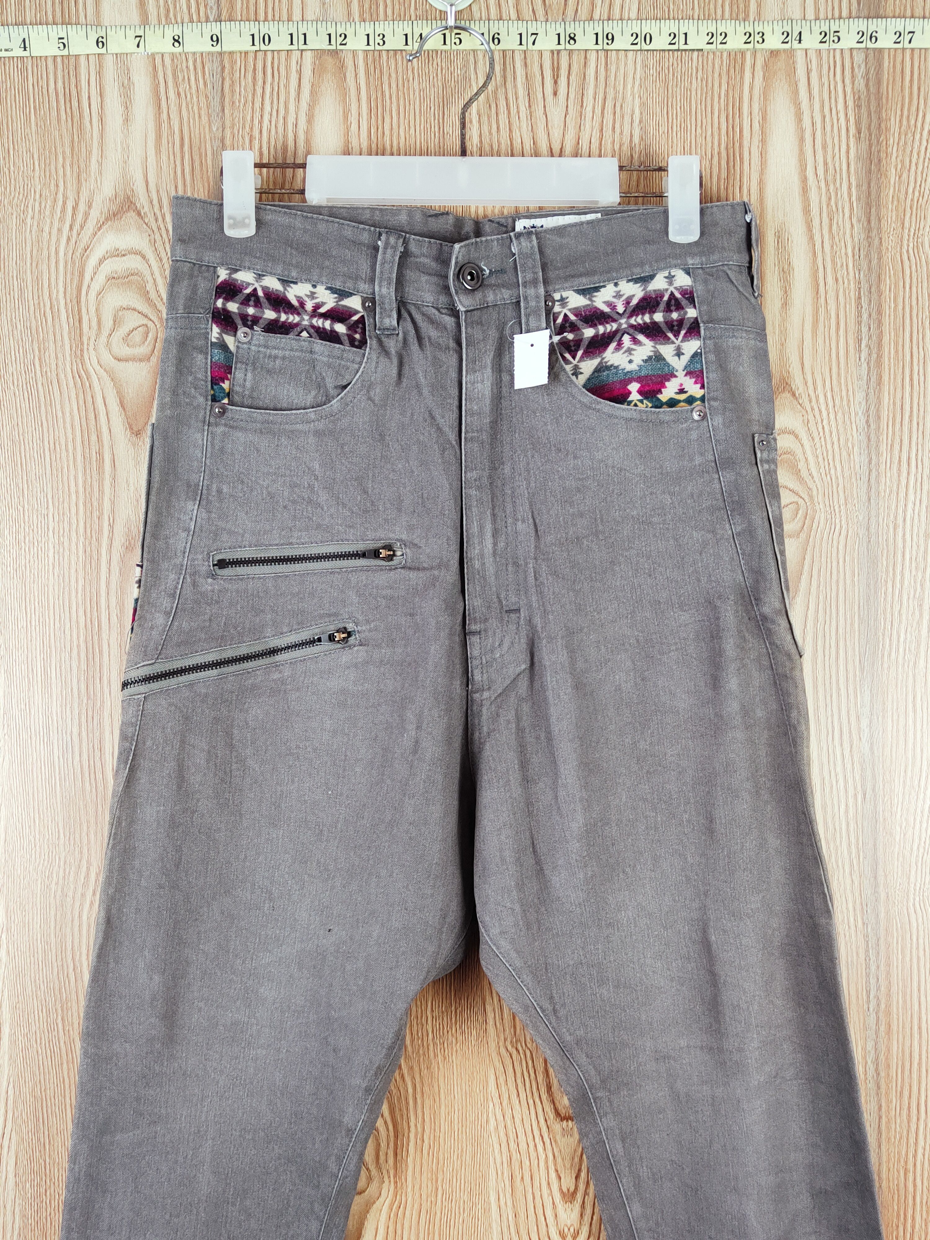 Japanese Brand Upstart Gray Multipocket Casual Pants #W834 Size US 30 / EU 46 - 2 Thumbnail
