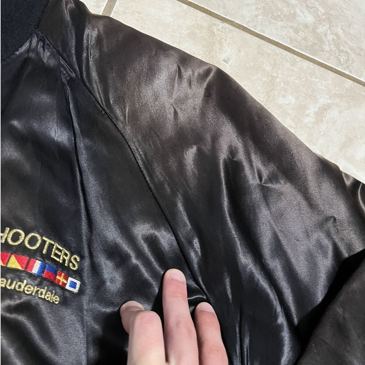 Vintage Vintage 80s Bar Restaurant Satin Jacket Insane Faded Size US L / EU 52-54 / 3 - 6 Thumbnail