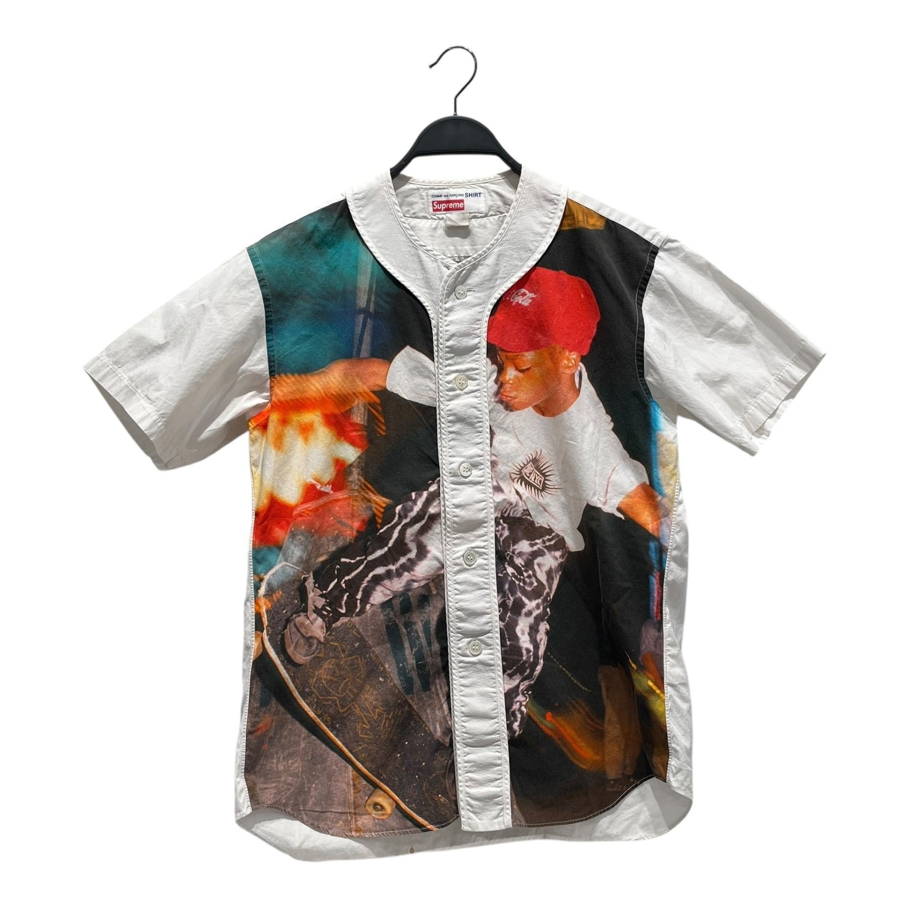 Comme des Garcons SHIRT × Supreme Collab Baseball Short Sleeve Shirt Size US S / EU 44-46 / 1 - 1 Thumbnail
