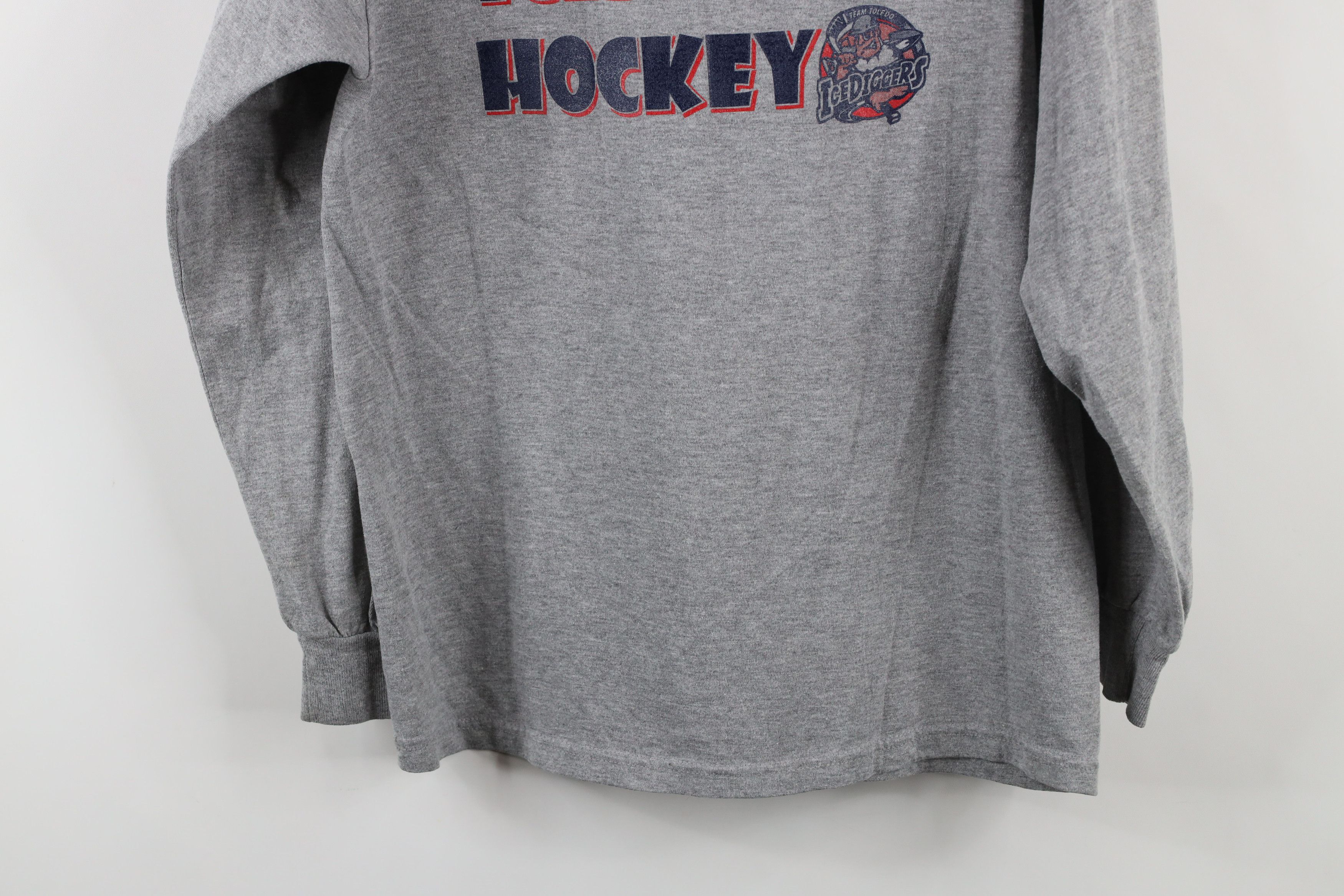 Vintage Vintage Y2K Diggers Hockey Toledo Long Sleeve T-Shirt Gray Size US M / EU 48-50 / 2 - 10 Thumbnail