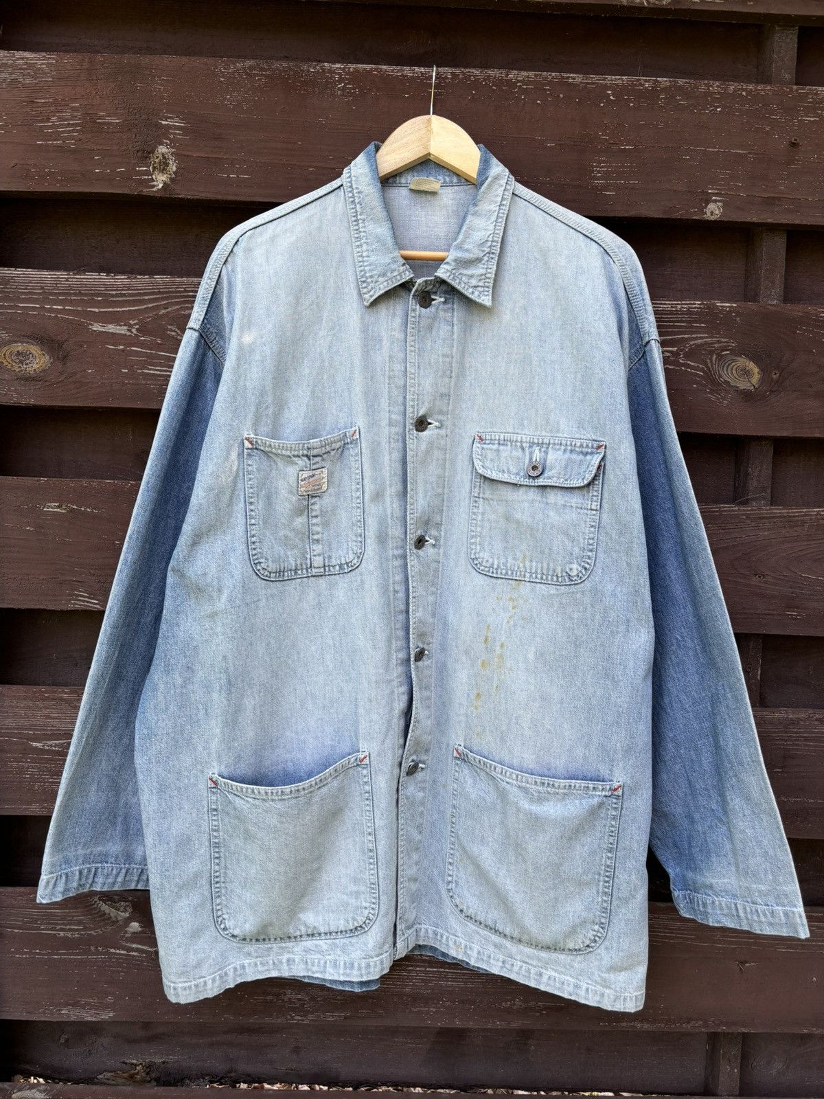 Gap Vintage Gap Denim Chore Faded Jacket Size US XL / EU 56 / 4 - 5 Thumbnail