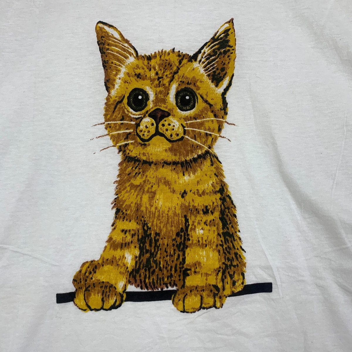 Vintage Vintage 90’ KITTY CAT CARTOON Illustration Tee Shirt Size L / US 10 / IT 46 - 3 Thumbnail