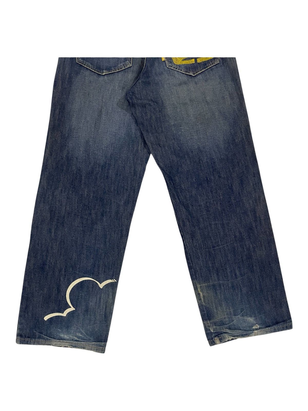 Eminem × JNCO × Rap Tees Y2K PNB Nation Embroidery Eminem Super Baggy Rapper Jeans Size US 32 / EU 48 - 4 Thumbnail