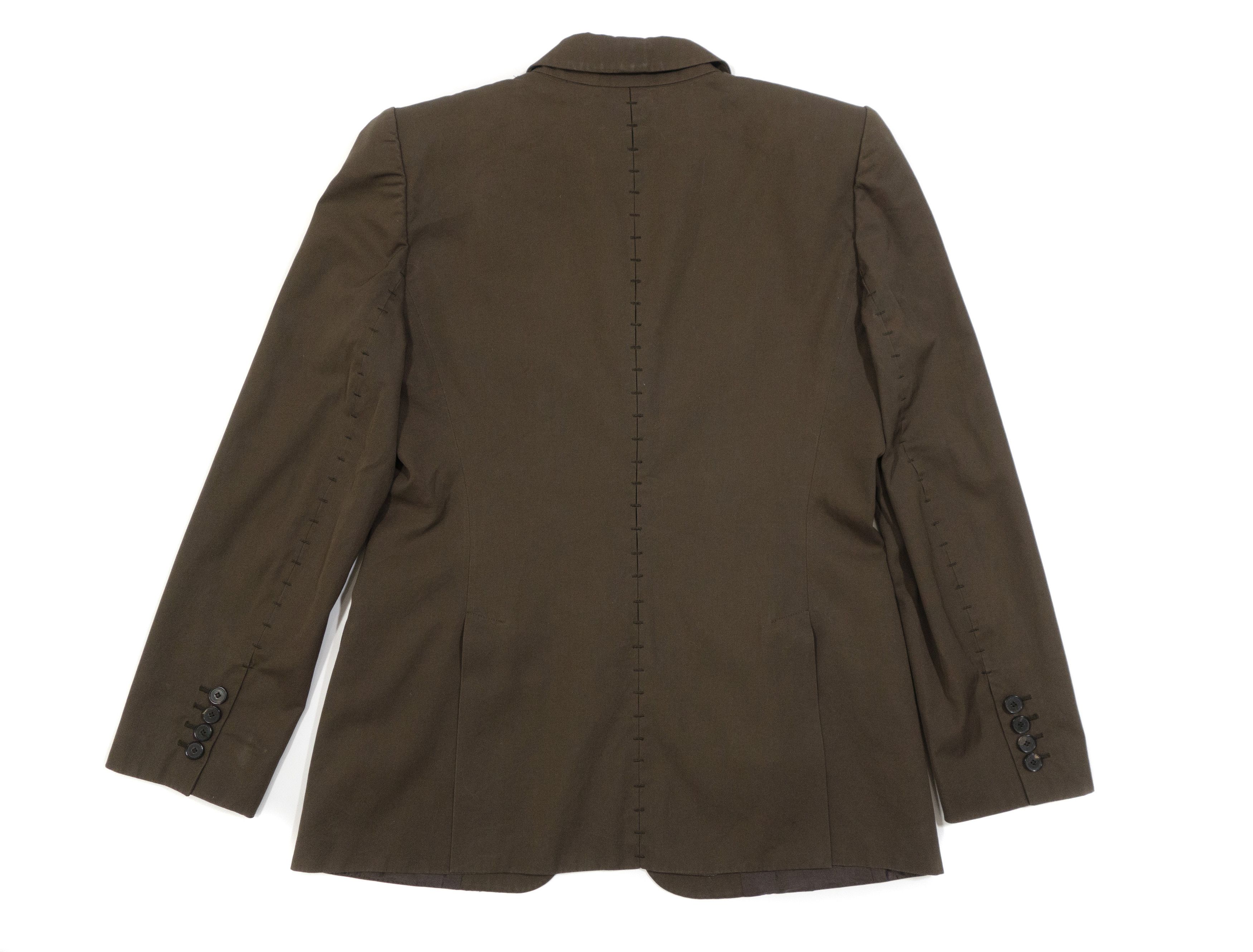 Yves Saint Laurent Rive Gauche Deconstructed Exposed Stitch Blazer by Tom Ford Size M / US 6-8 / IT 42-44 - 2 Thumbnail