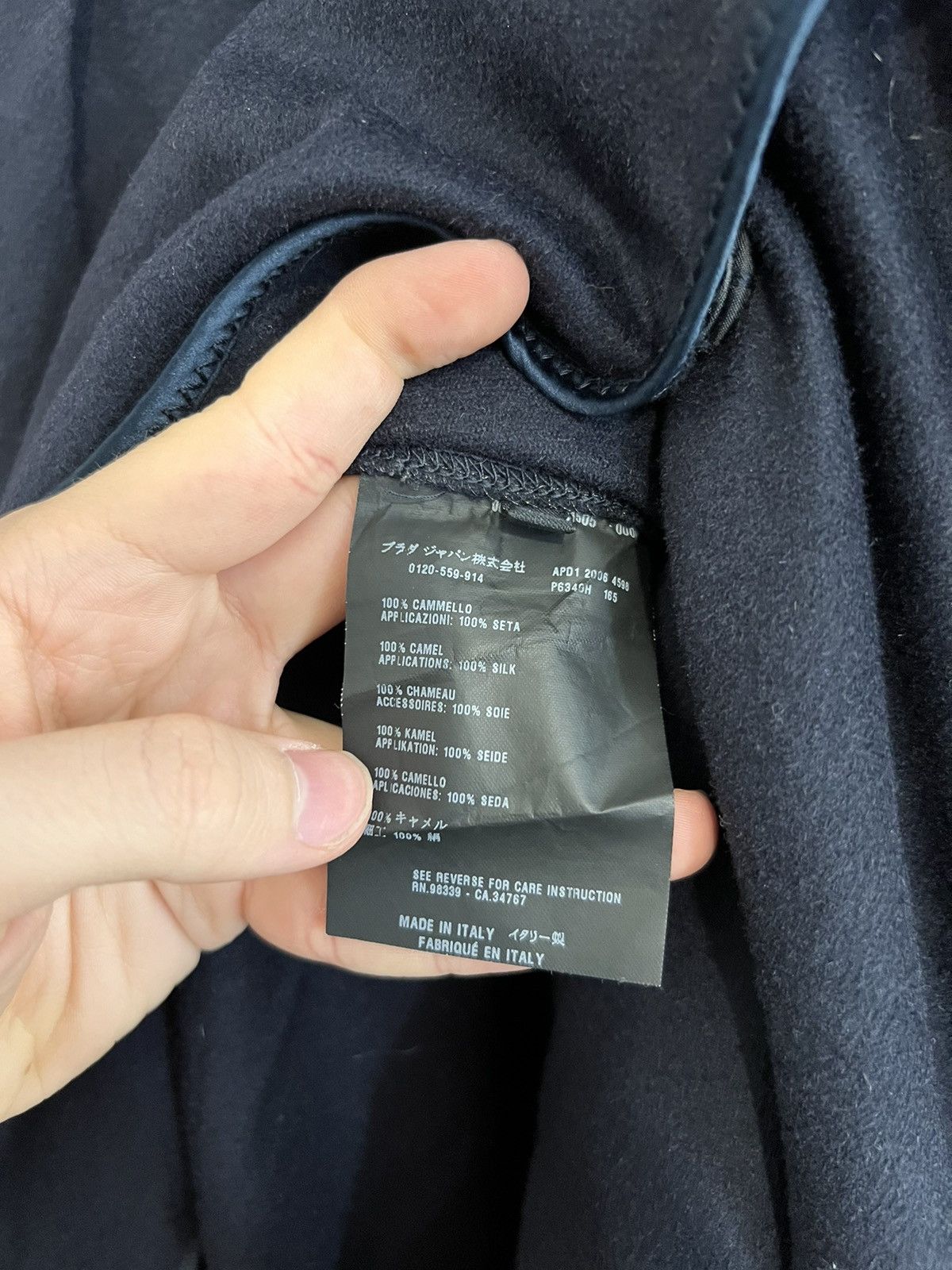 Prada Rare Prada Woman Camel Coat 42 Navy Luxury Classy Fashion Size M / US 6-8 / IT 42-44 - 11 Thumbnail