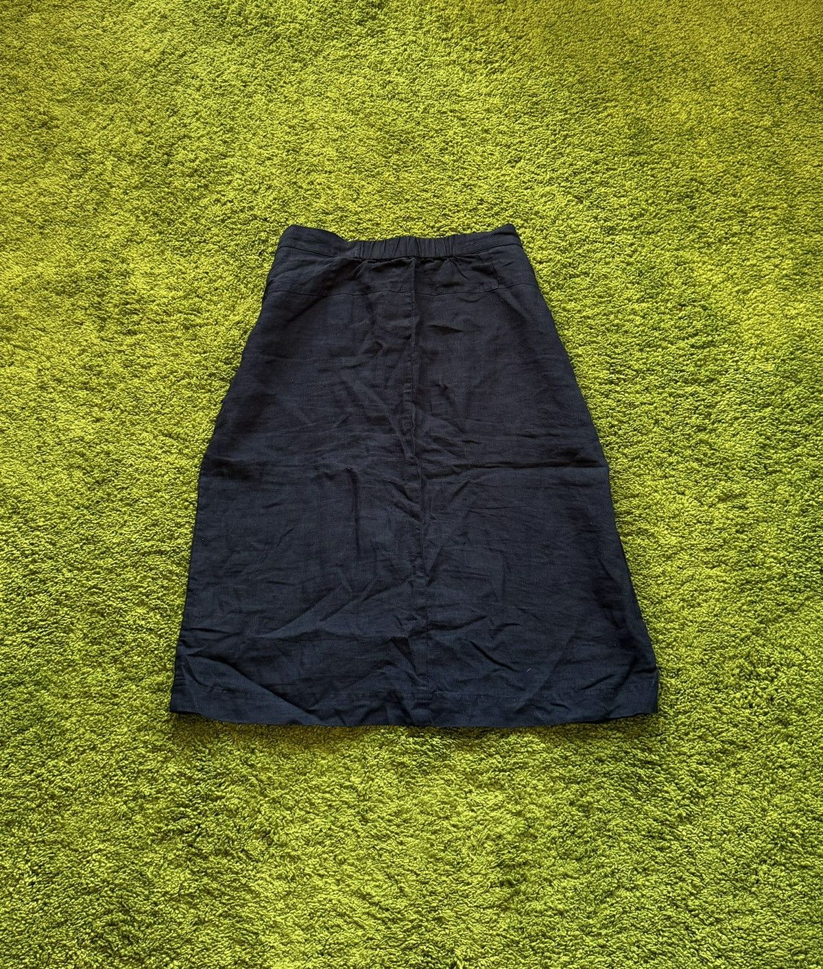 Designer Gudrun Sjoden 100% linen avant garde skirt Size 28" / US 6 / IT 42 - 6 Thumbnail