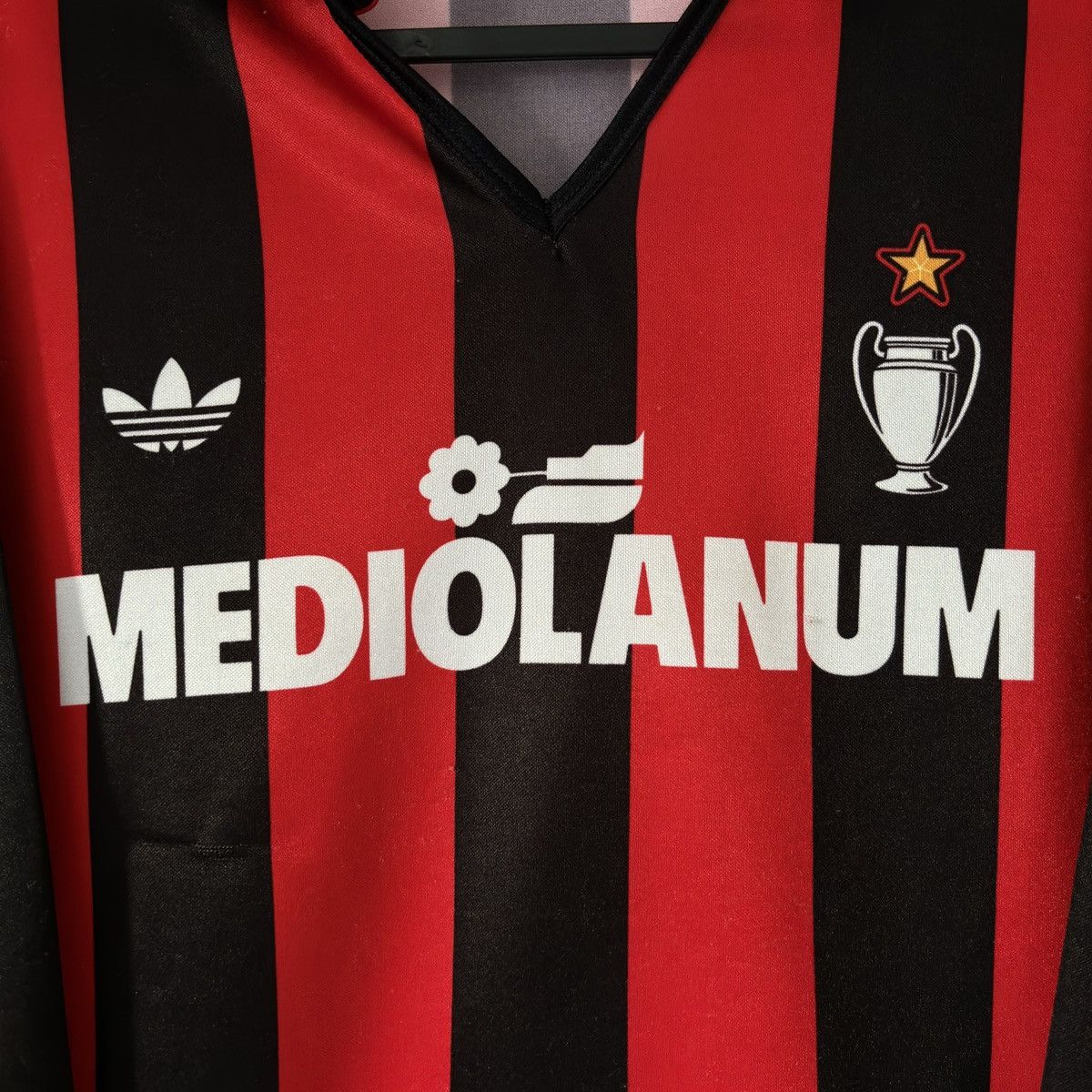 Adidas × Vintage 1990 1992 AC Milan Adidas Vintage Home Soccer Jersey Maglia Size US S / EU 44-46 / 1 - 5 Thumbnail