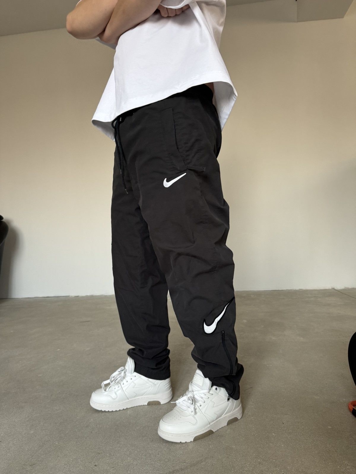 Nike Vintage Nike Double Swoosh Track Pants Size US 30 / EU 46 - 3 Thumbnail