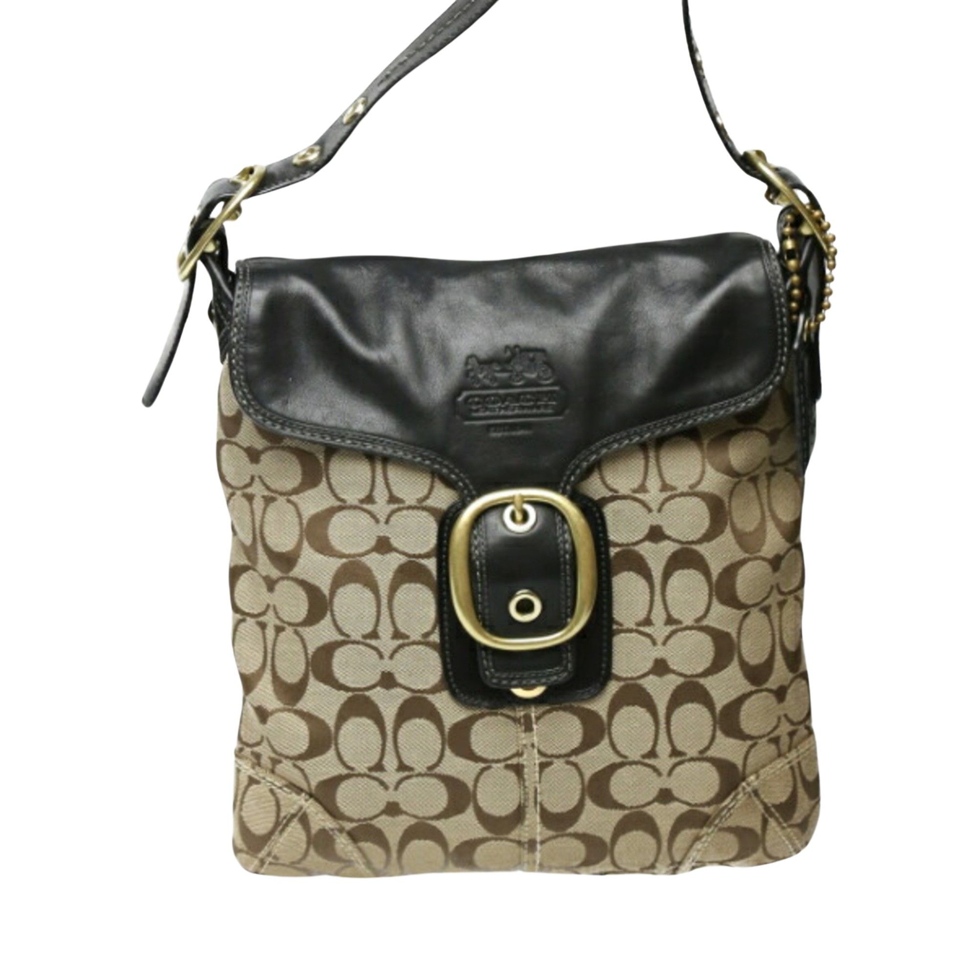 image of Coach Signature Shopper in Black, Women's
