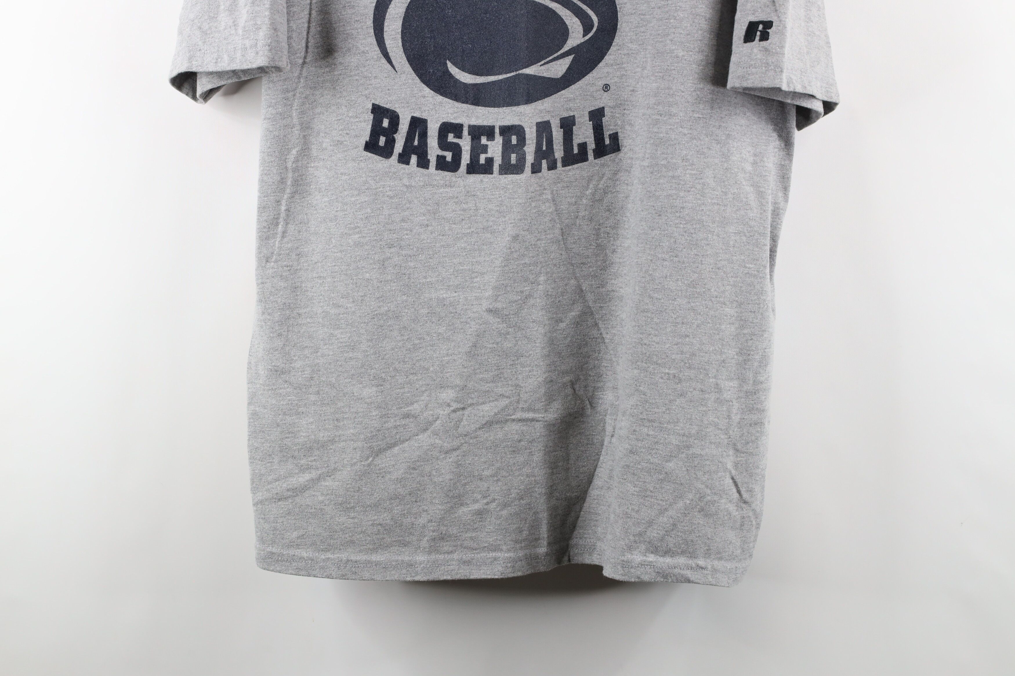 Vintage Vintage 90s Russell Athletic University Baseball T-Shirt Size US L / EU 52-54 / 3 - 3 Thumbnail