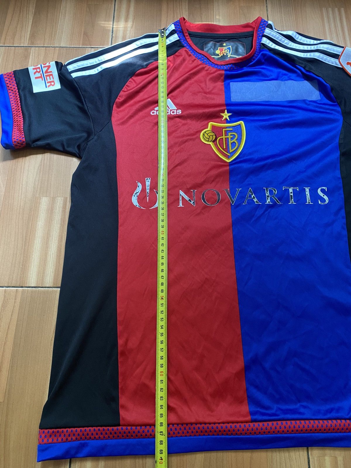 Adidas × Vintage Adidas FC Basel 2016/17 Home Football Shirt Soccer Jersey Size US M / EU 48-50 / 2 - 20 Thumbnail