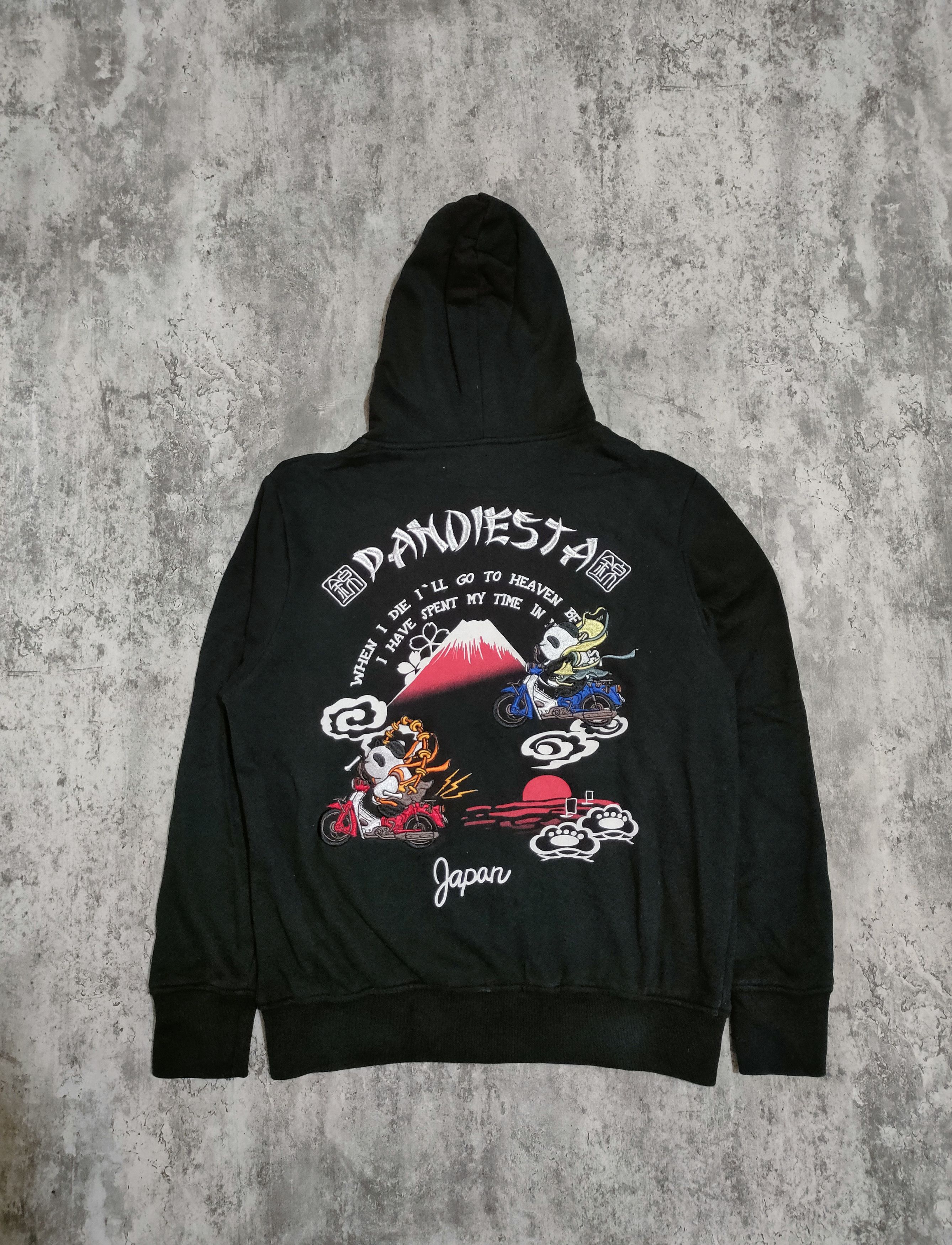 image of Sukajan Souvenir Jacket x Toyo Enterprises Pandiesta X Oriental Brand Sukajan Panda Zip Hoodie in B