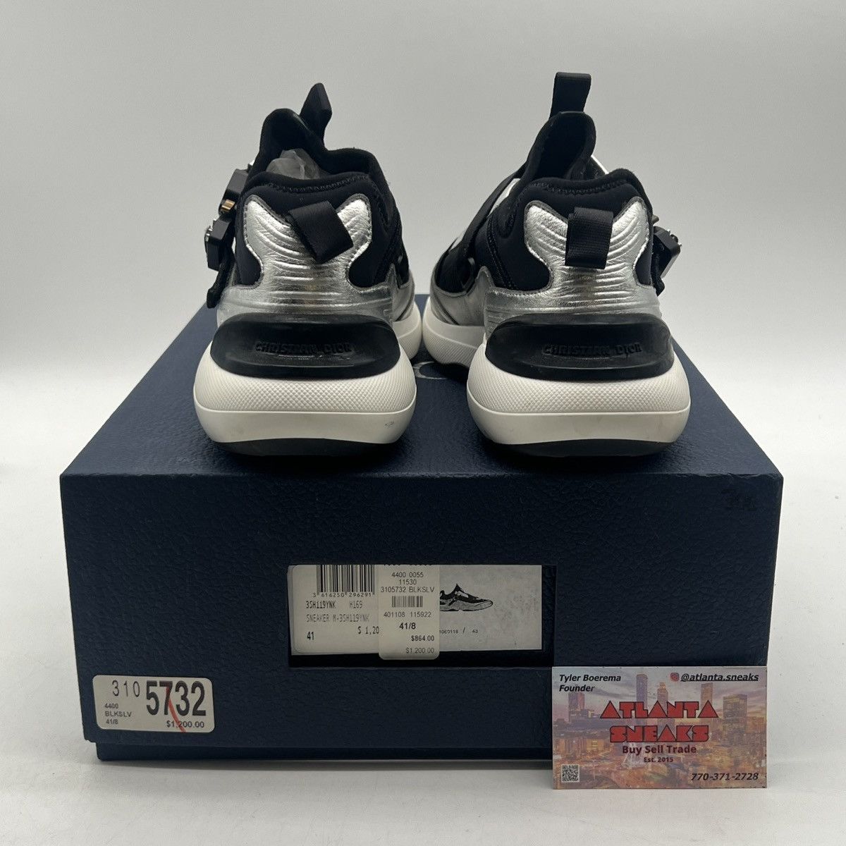 Dior Dior b24 runtek black silver Size US 8 / EU 41 - 3 Thumbnail