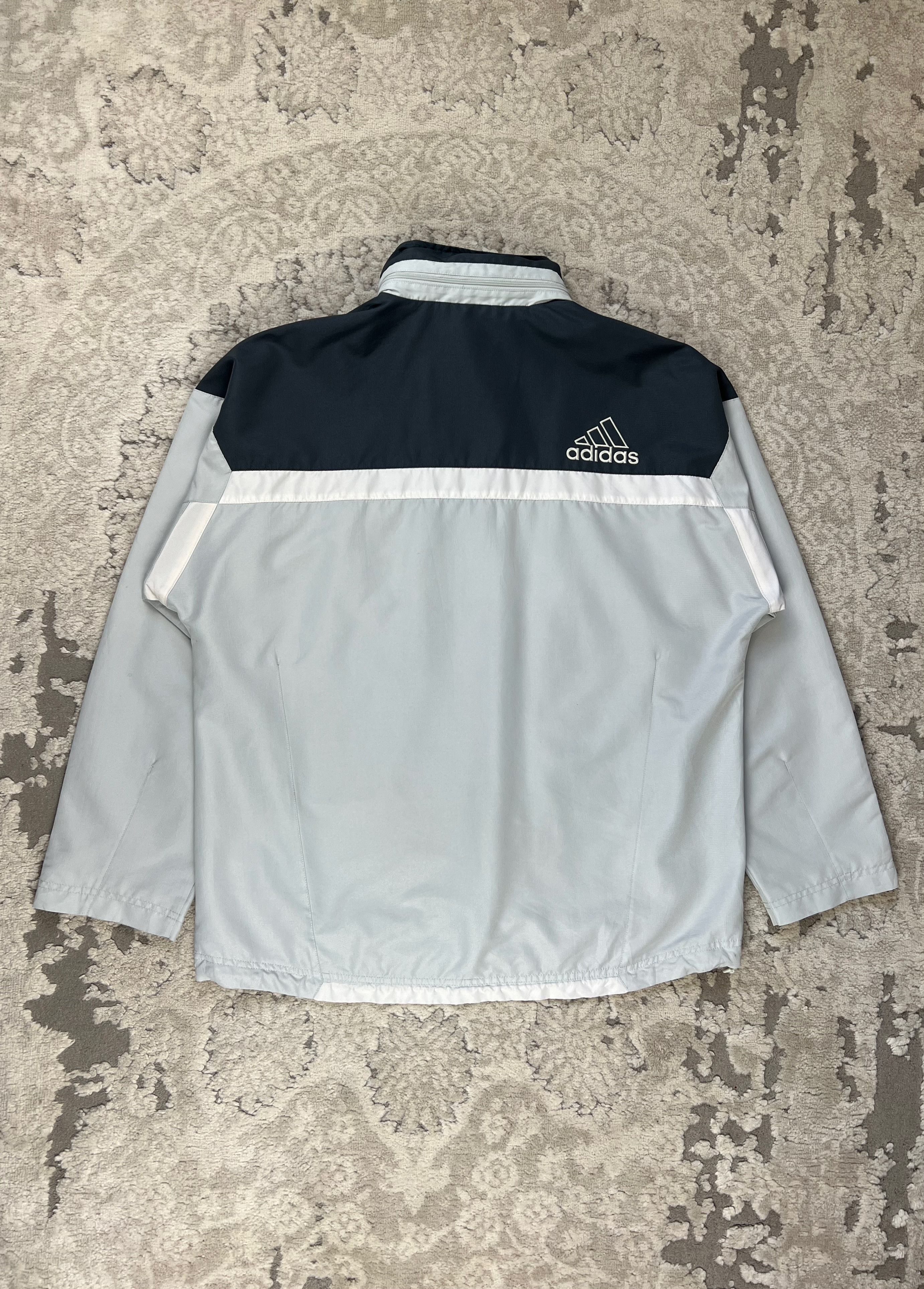 Adidas Adidas Y2K Two-Tone Windbreaker Shell Jacket Packable Hood Size US S / EU 44-46 / 1 - 10 Thumbnail