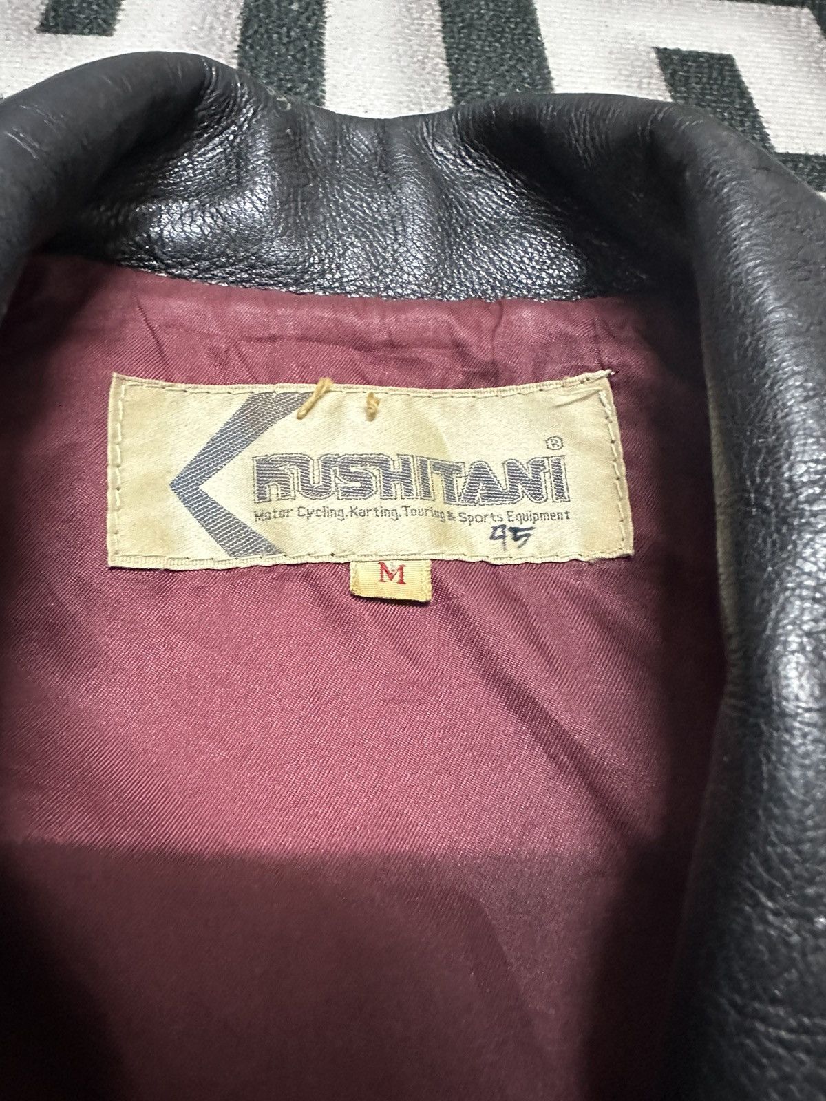 Vintage Vintage Kushitani leather double collar bikers jacket Size US S / EU 44-46 / 1 - 3 Thumbnail