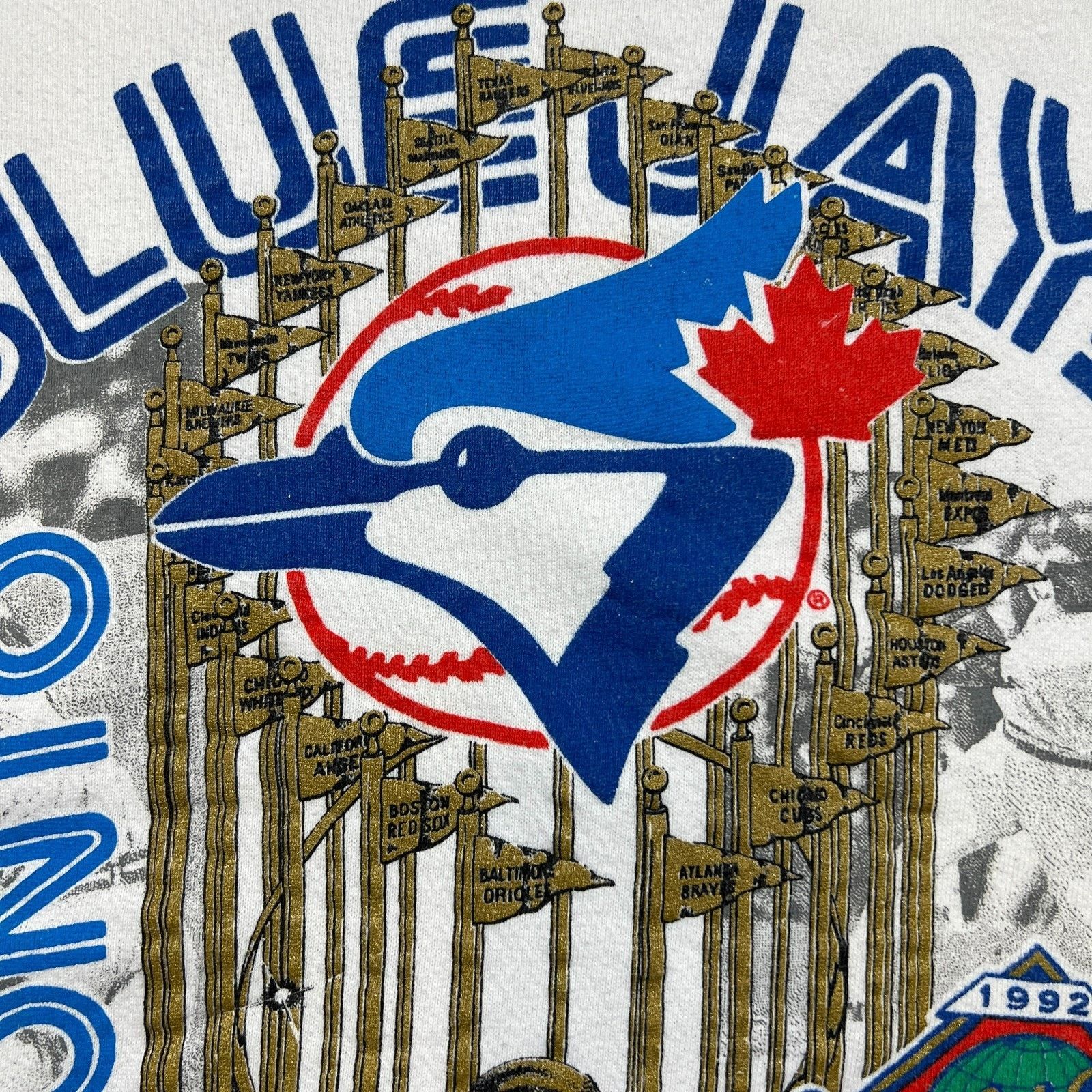 MLB × Vintage Vintage 1992 Toronto Blue Jays Sweatshirt World Series MLB Size US XL / EU 56 / 4 - 4 Thumbnail