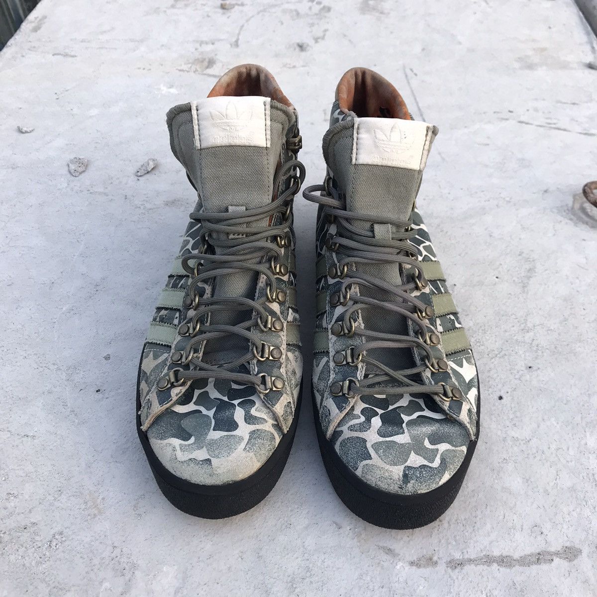Adidas Rare adidas SAMPLE Vintage Camouflage Green Military hi boot Size US 8.5 / EU 41-42 - 22 Thumbnail