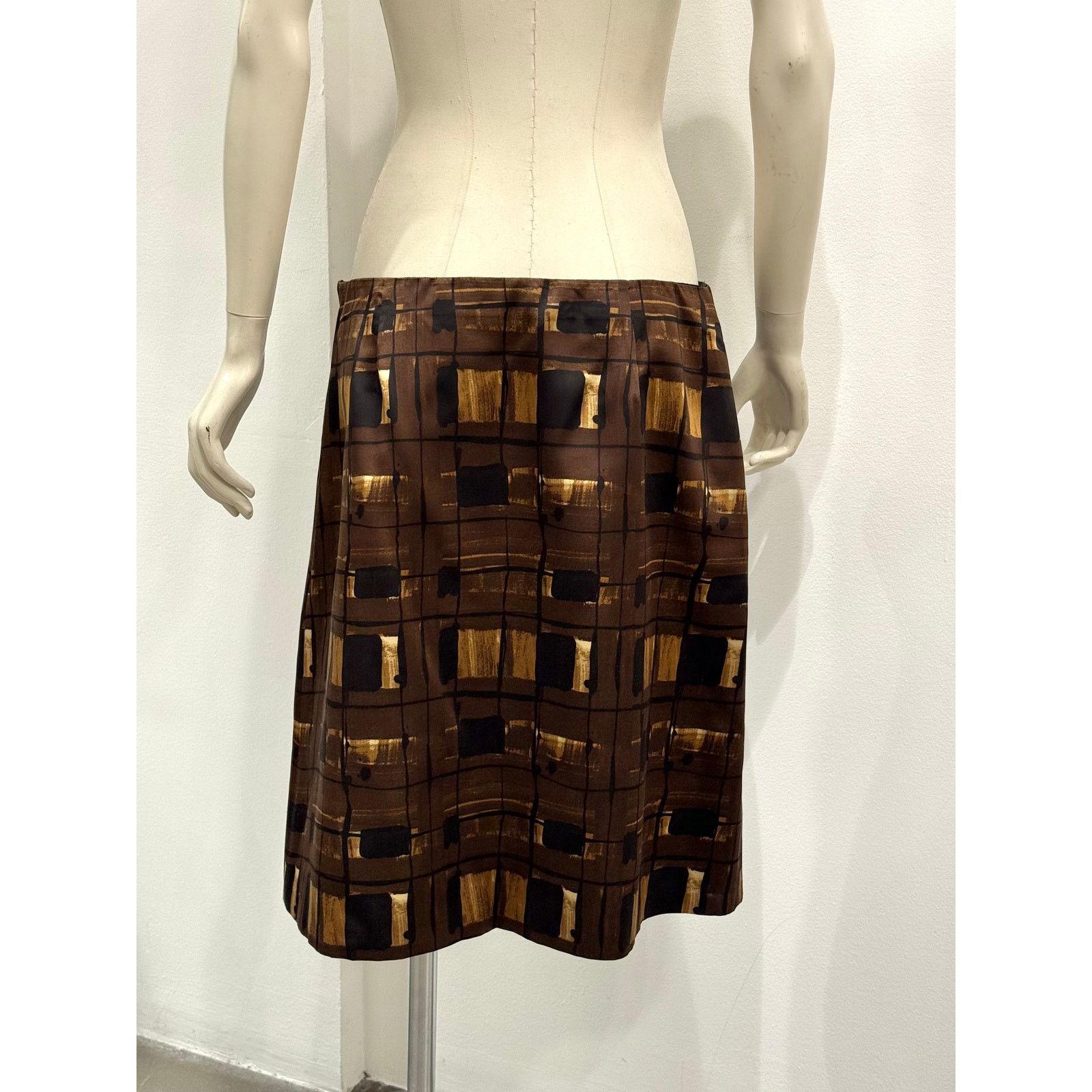 Prada 2010 Prada geometric midi skirt Size L / US 10 / IT 46 - 3 Thumbnail