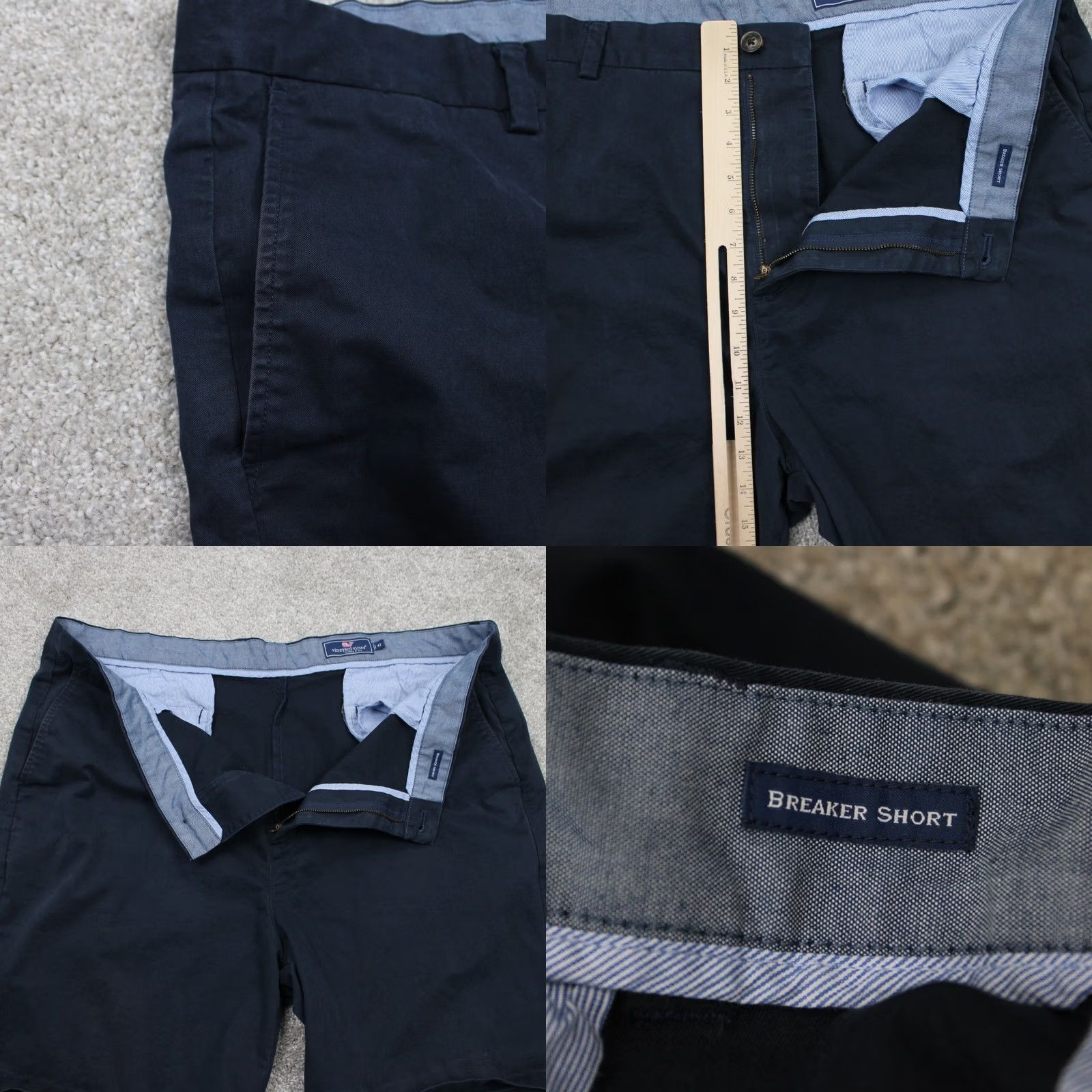 Vineyard Vines Vineyard Vines Breaker Shorts Mens 42 Blue Chino Stretch Flat Front 9" Inseam, Regular Fit, Casual Beach Theme Size US 42 / EU 58 - 8 Thumbnail