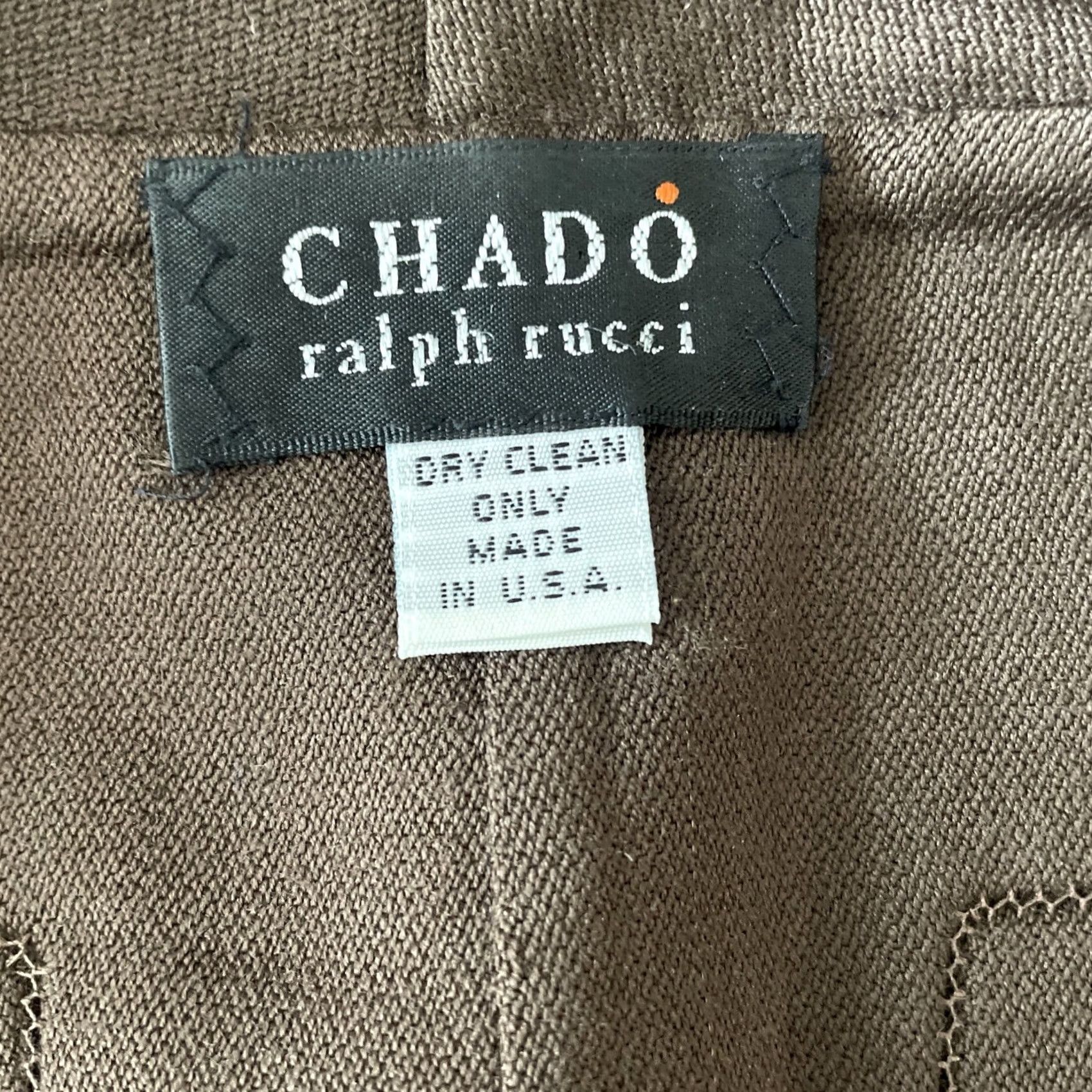 Vintage VINTAGE Chado Ralph Rucci 100% Wool Jacket Brown Solid Knit Coat Women S Mid-Length Long Sleeve Button Size S / US 4 / IT 40 - 3 Thumbnail