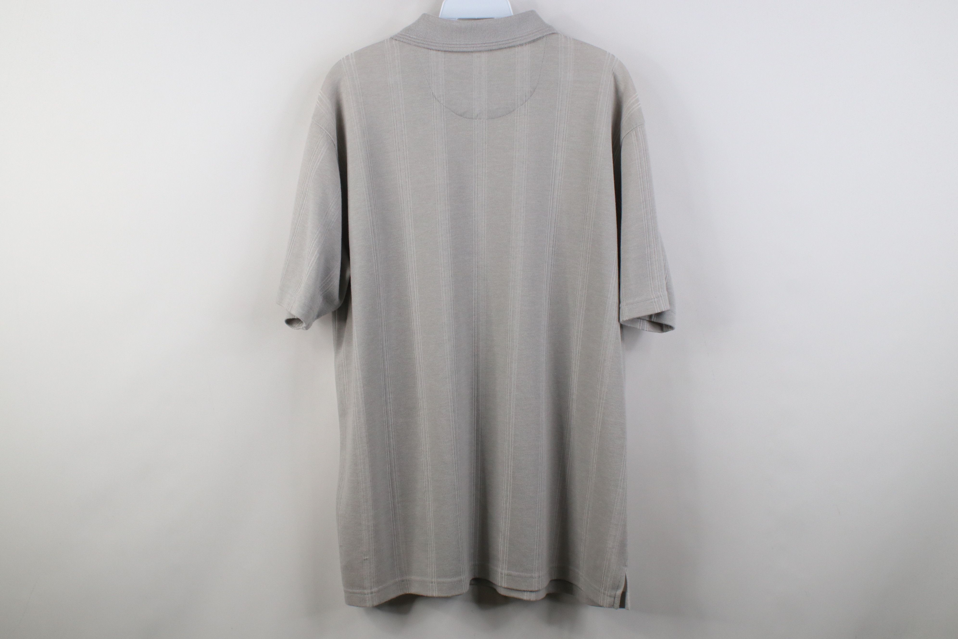 Vintage Vintage 90s Streetwear Knit Collared Golf Polo Shirt Gray Size US L / EU 52-54 / 3 - 8 Thumbnail