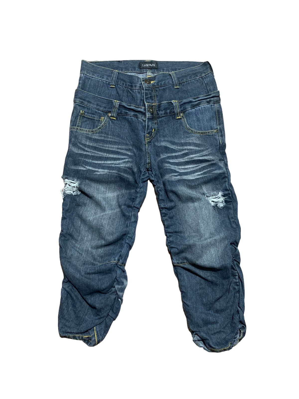 【LOWBOX】 Damage Design Denim Men's LOWBOX Denim | Grailed