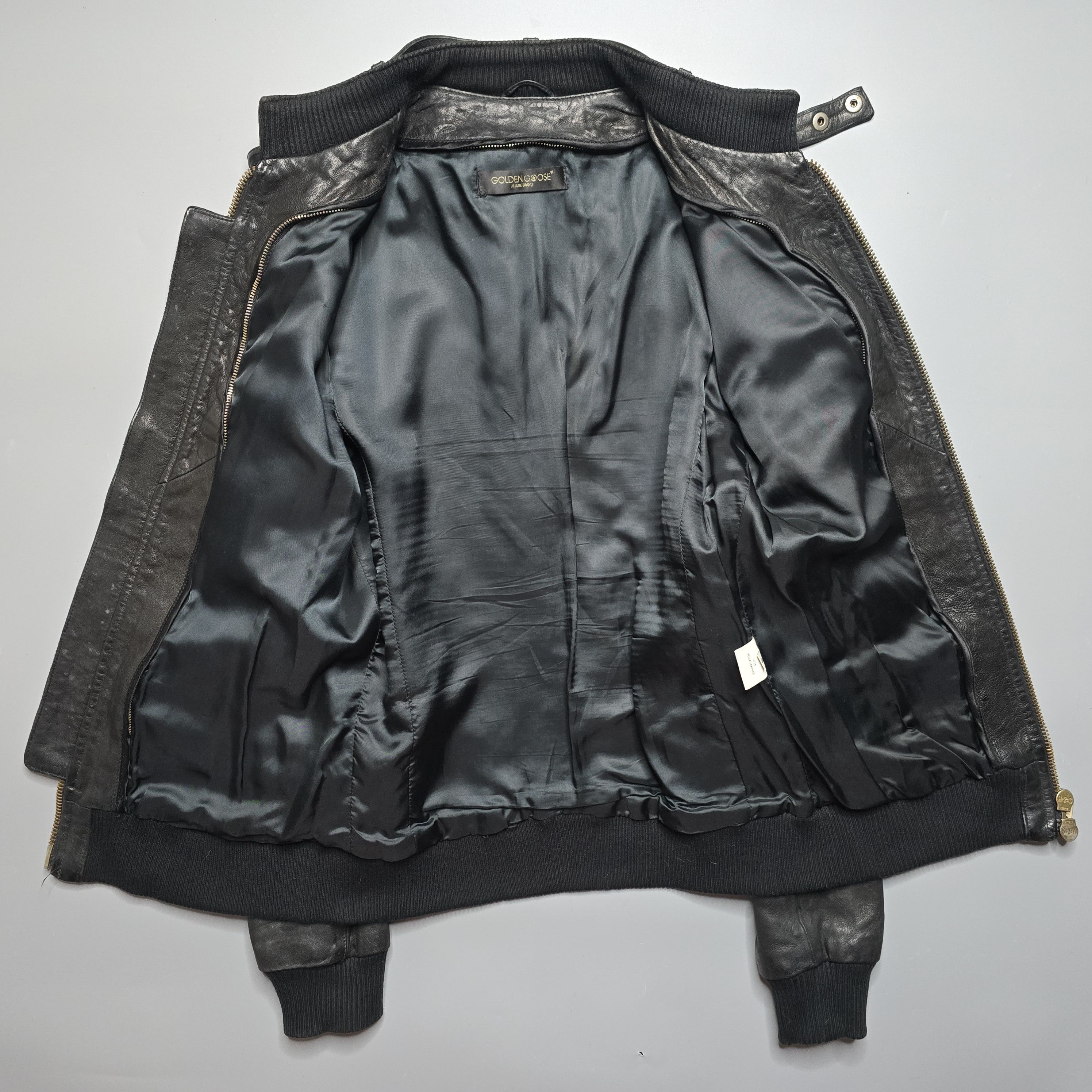 Golden Goose Golden Goose - Archive Cafe Racer Leather Jacket Size US S / EU 44-46 / 1 - 5 Thumbnail
