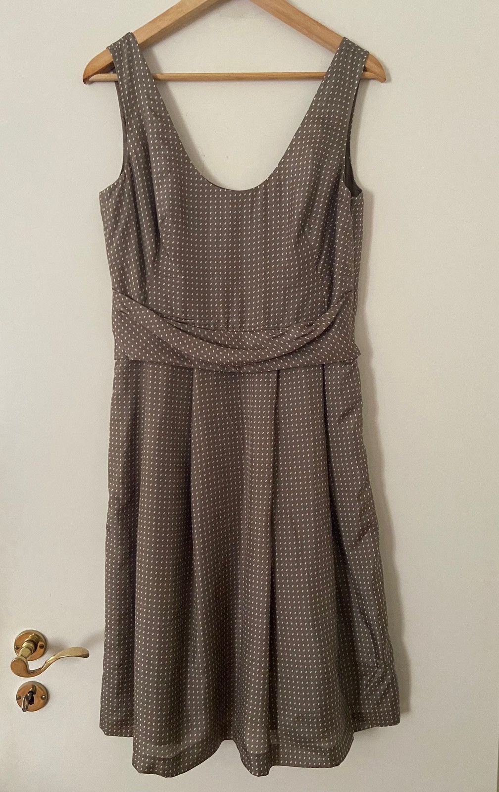 Other Lola Brown Polka Dot Dress With Tie Waist Size S / US 4 / IT 40 - 1 Thumbnail