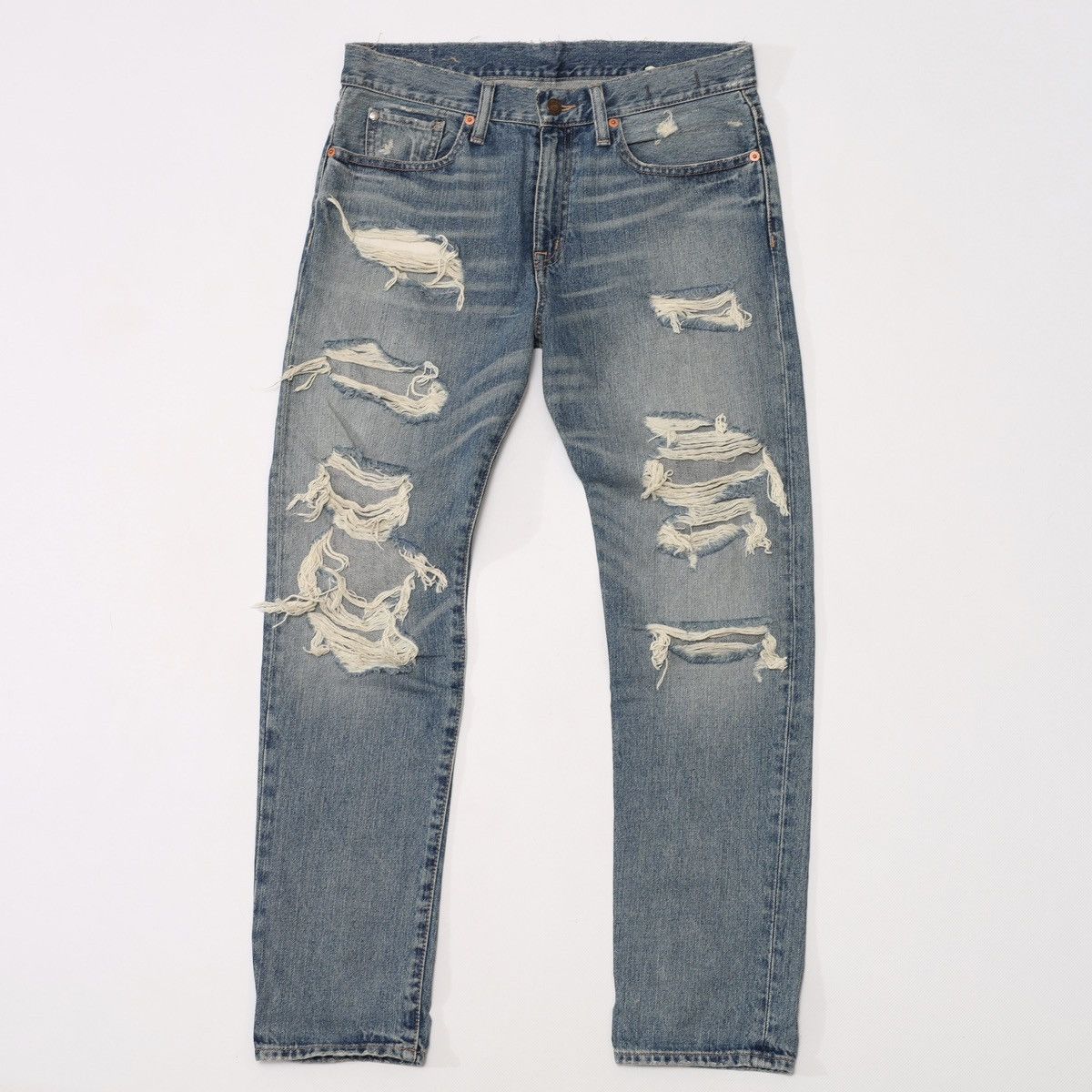 Denim & Supply Ralph Lauren Denim Supply Ralph Lauren Distressed Denim Pants Blue Jeans Size 26" / US 2 / IT 38 - 1 Thumbnail