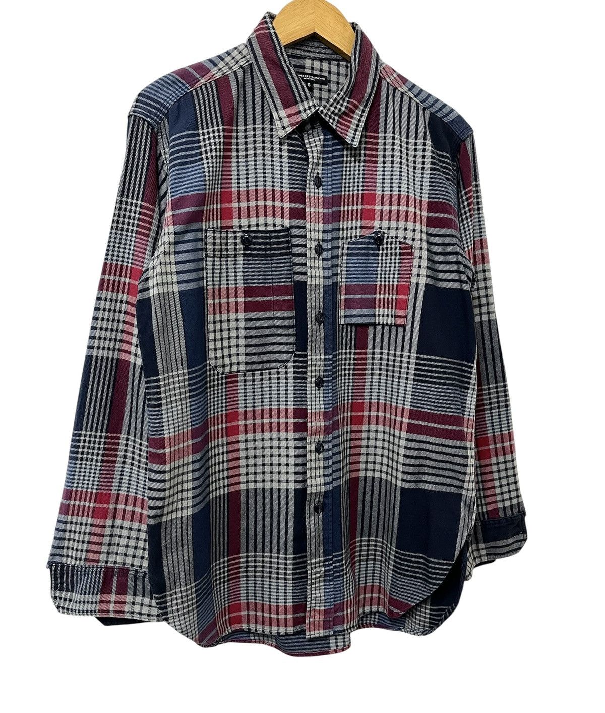 Engineered Garments ENGINEERED GARMENTS CHECKED PLAID WORK SHIRT Size US S / EU 44-46 / 1 - 3 Thumbnail