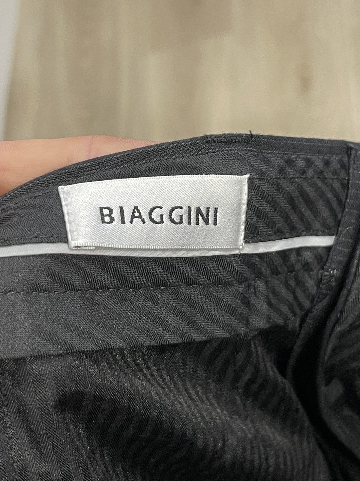 Vintage Biaggini classic suit black mens blazer + trousers 42R Size 42R - 7 Thumbnail