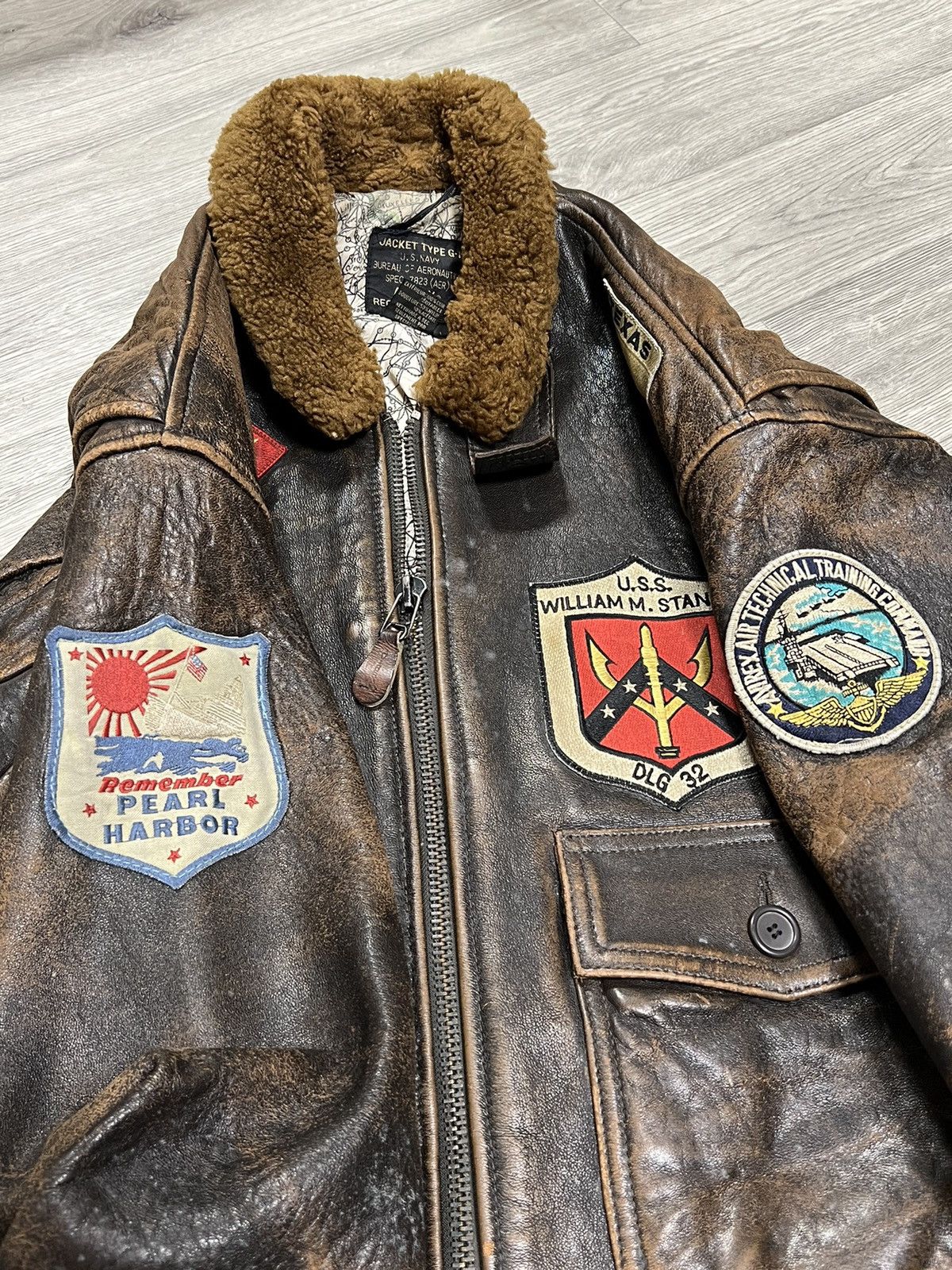 Avirex Avirex Top Gun type G-1 leather bomber jacket US navy 90s Size US L / EU 52-54 / 3 - 5 Thumbnail