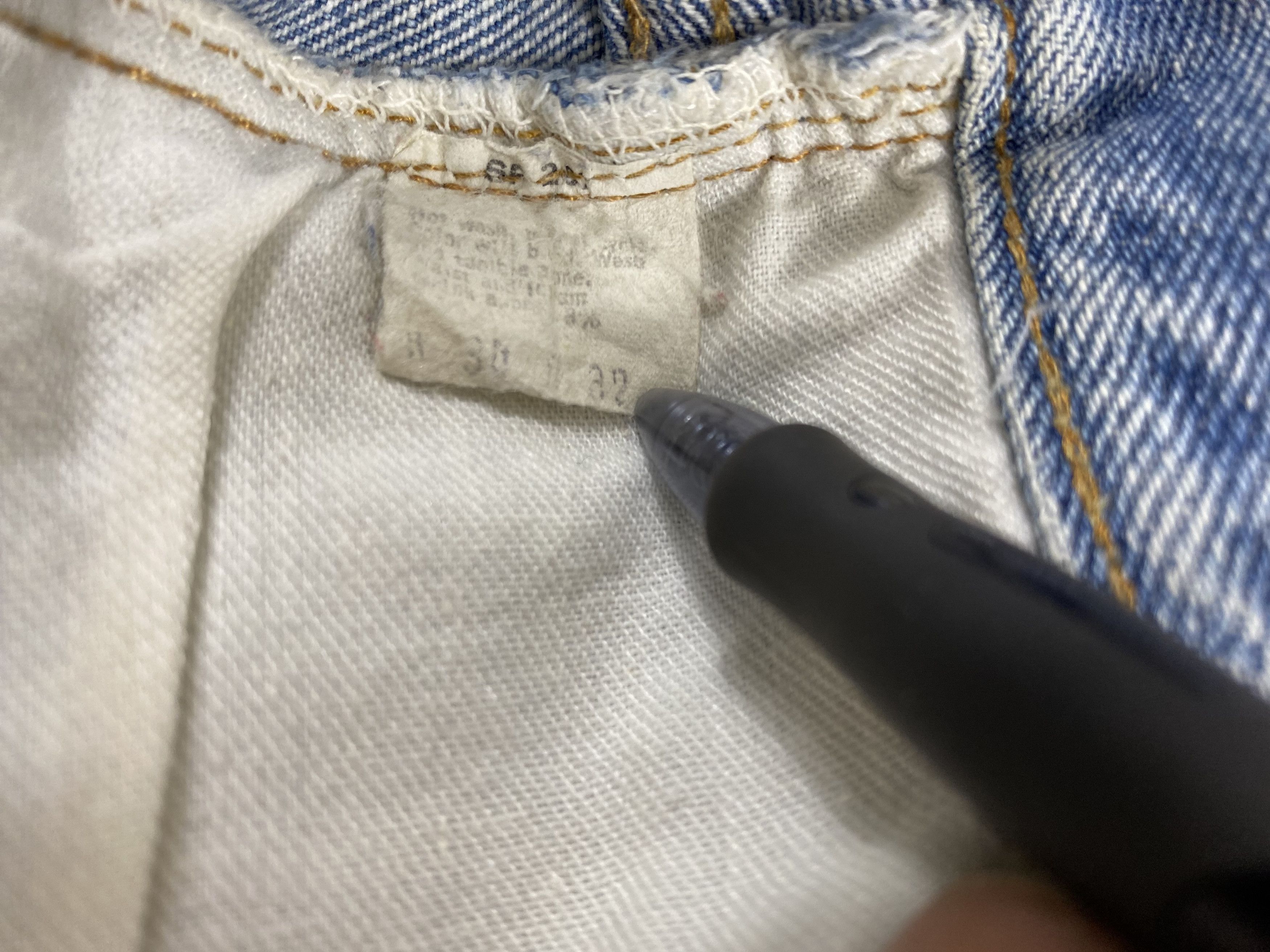 Levi's Redline 80s Vintage Levi's 501 Top Button #6 29x29.5 -JN3954 Size US 29 - 9 Thumbnail