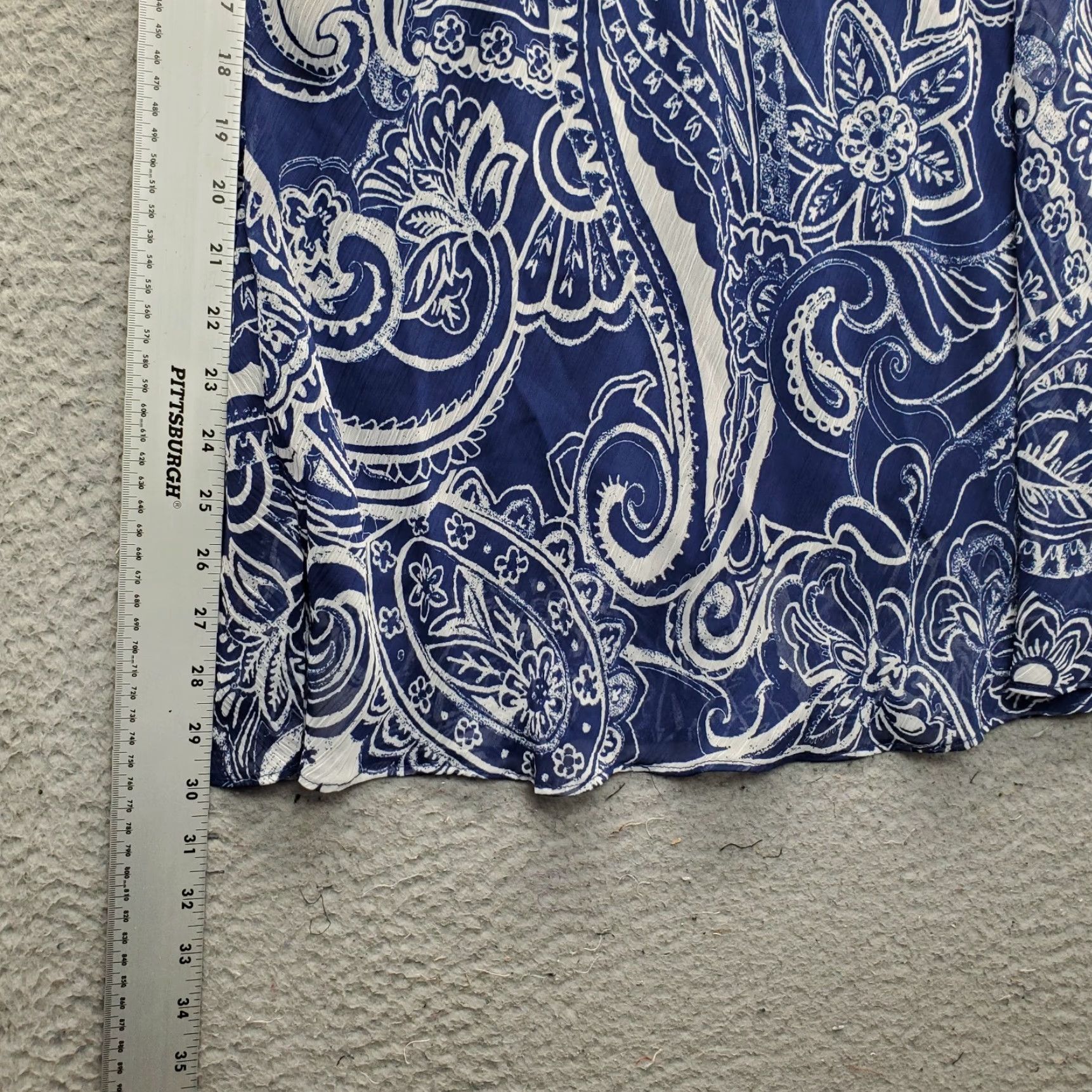 Vintage Draper's & Damon's A-Line Midi Skirt Womens 24W Multi Paisley Lined Elastic Waist, Womens Size 24W, 30" Length, Polyester, Vintage: No Size 42" / US 20 - 3 Thumbnail