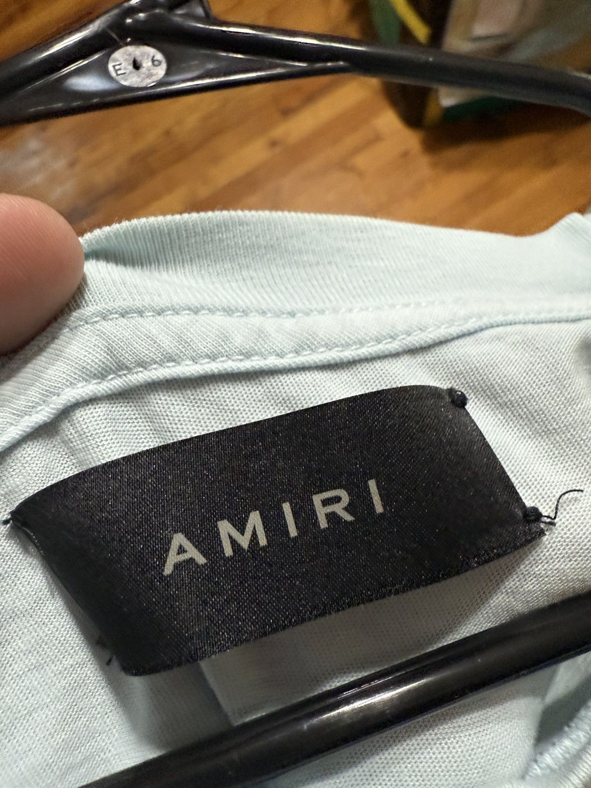 Amiri Amiri Blue Large Logo T Shirt Size XXL Size US XXL / EU 58 / 5 - 4 Thumbnail