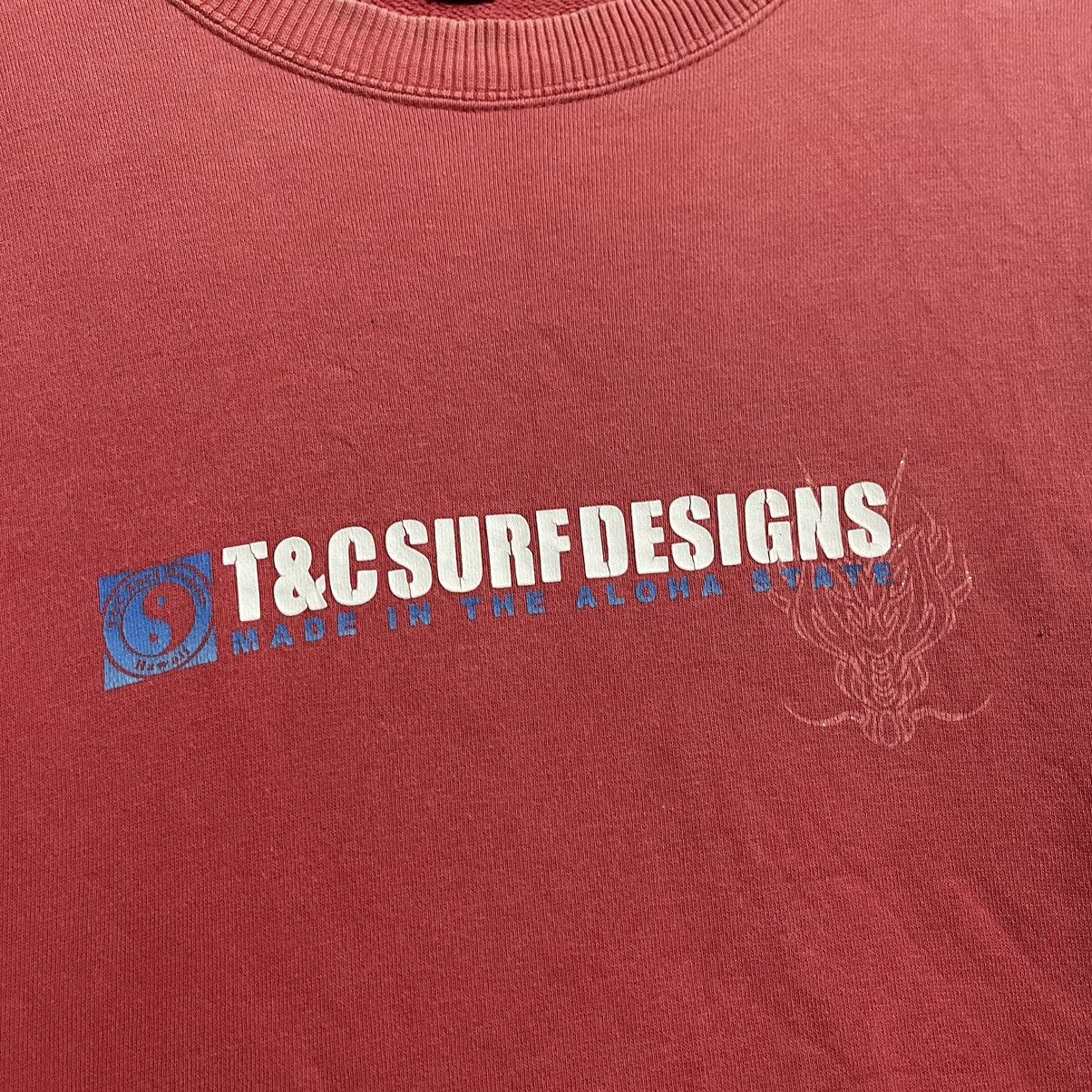 Vintage Vintage T&C Surf Designs Red Sweatshirt Dragon Head Graphic Size US L / EU 52-54 / 3 - 4 Thumbnail