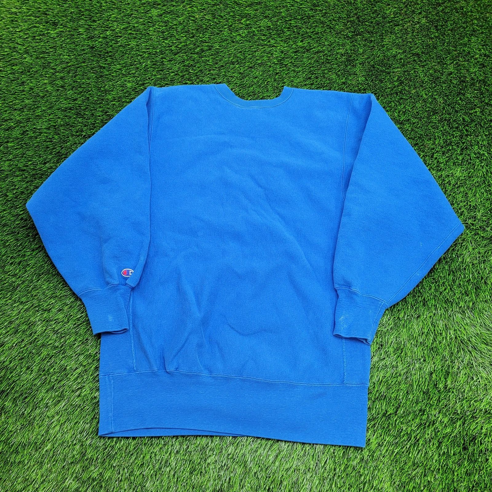 Champion Vintage Champion Sweatshirt L/XL 21x27 Reverse-Weave Script Size US XL / EU 56 / 4 - 2 Thumbnail
